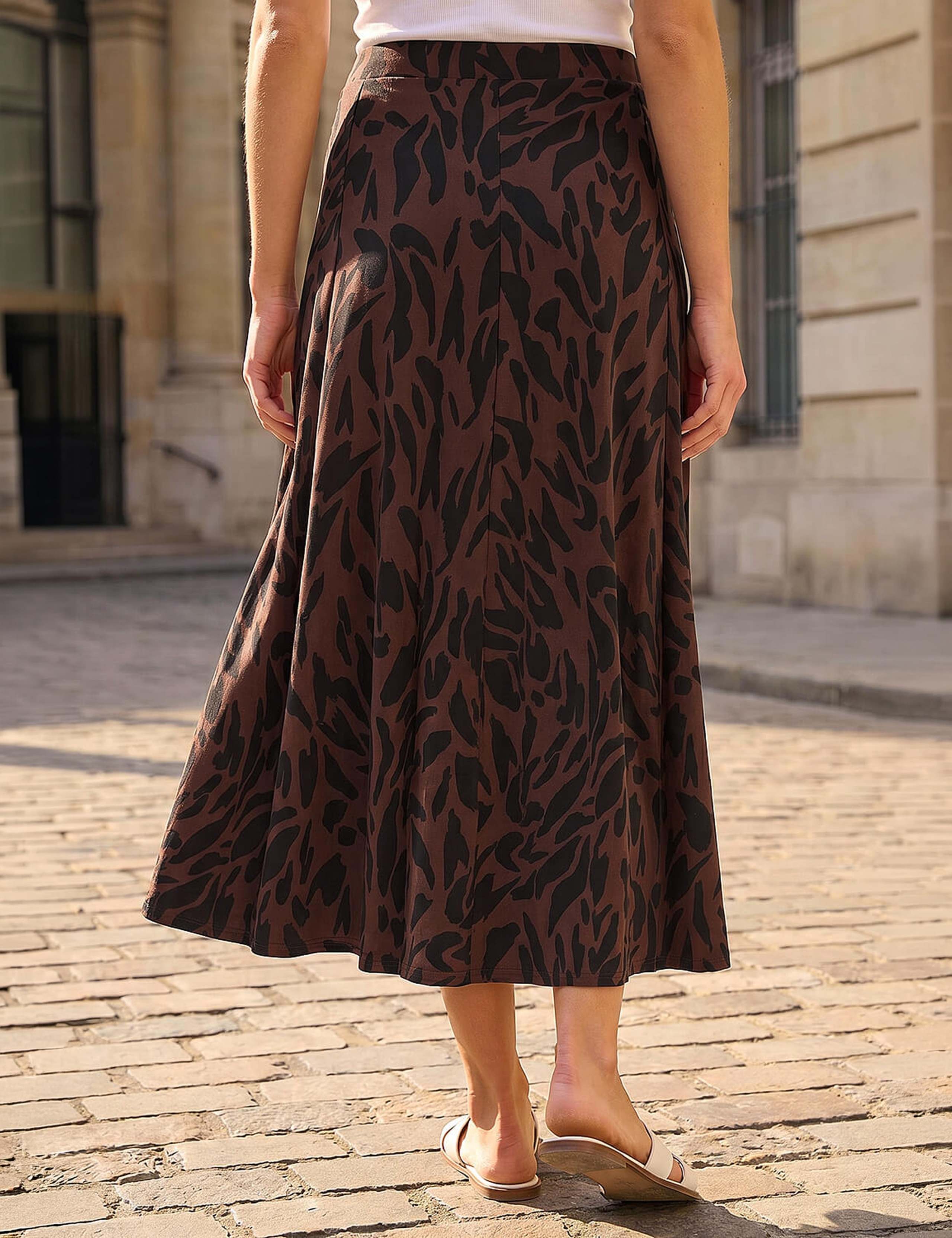 Animal Print Midi Skirt 2 of 3