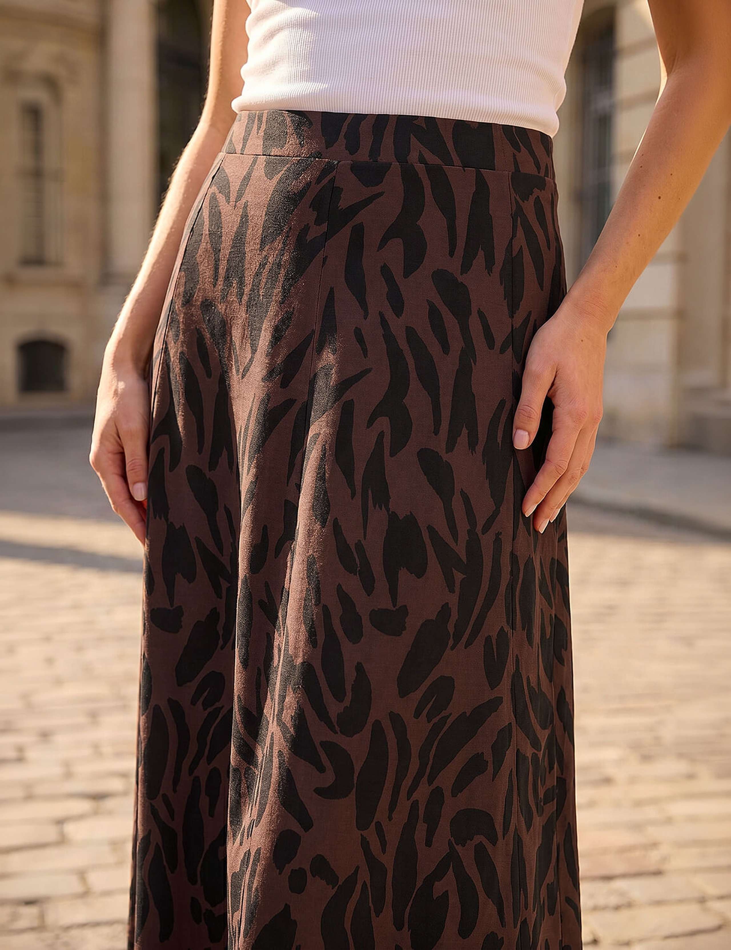 Animal Print Midi Skirt 3 of 3