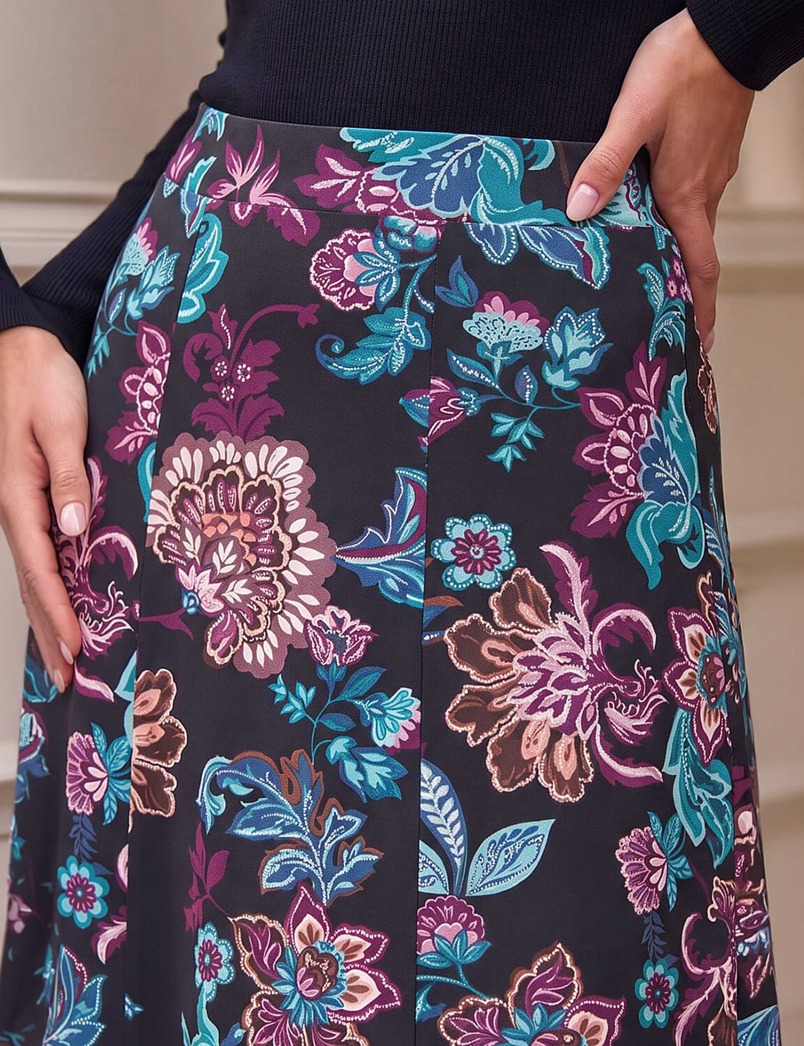 Floral Paisley Print Skirt 4 of 4