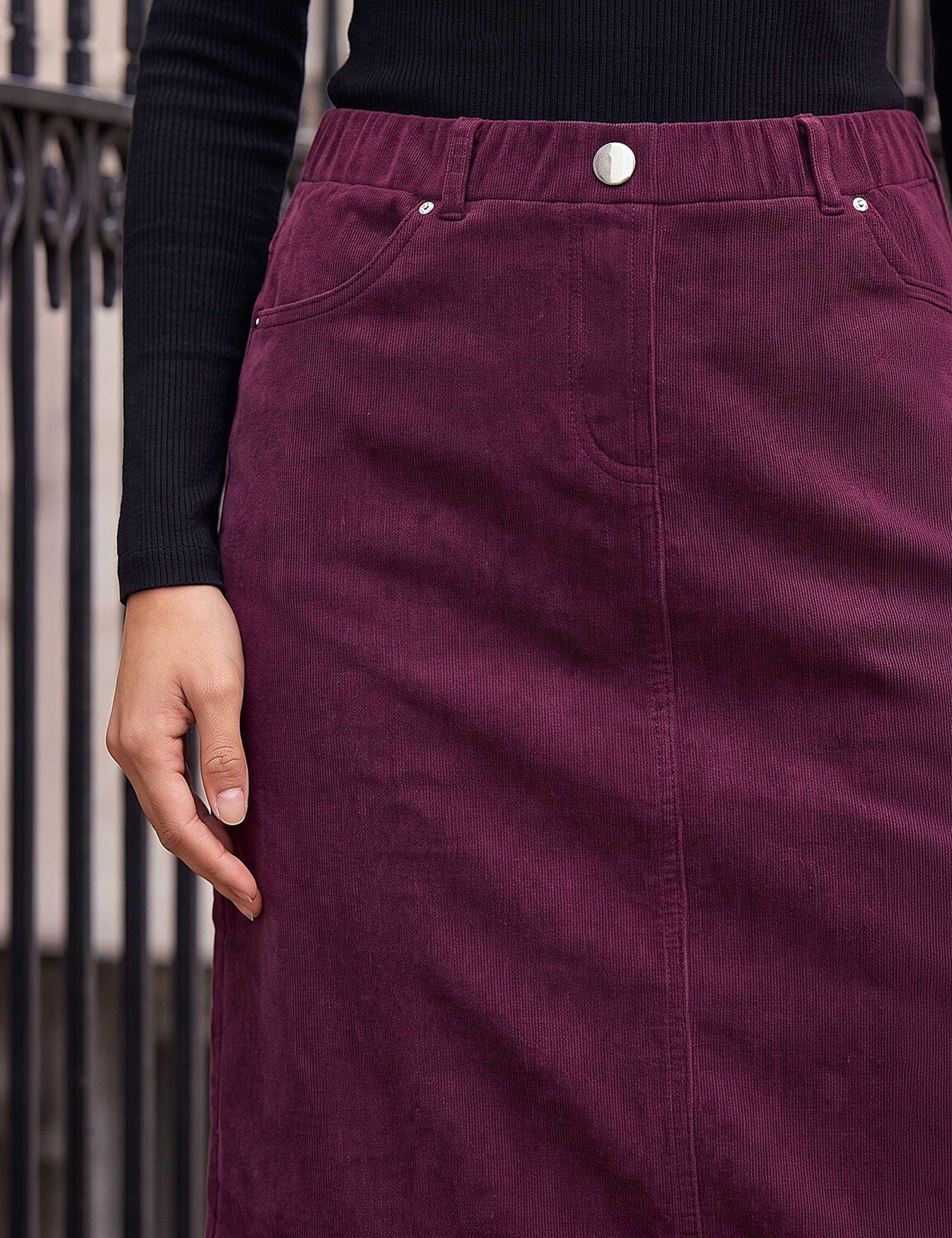 Corduroy A-Line Skirt 4 of 4