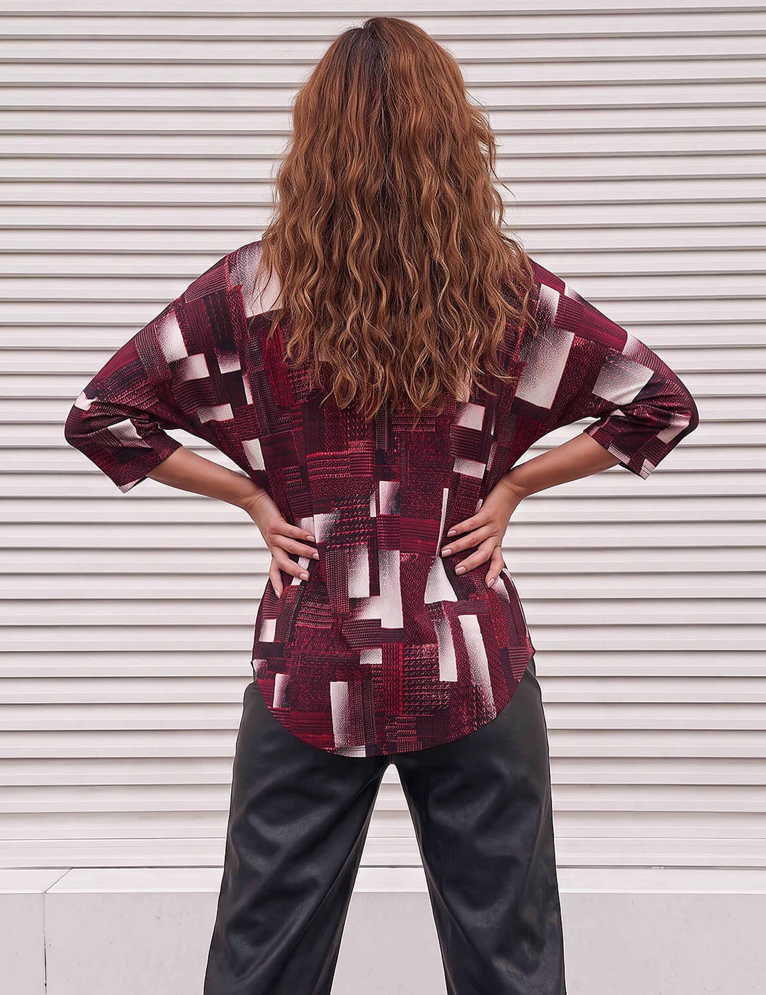 Geo Puff Zip Top 4 of 4