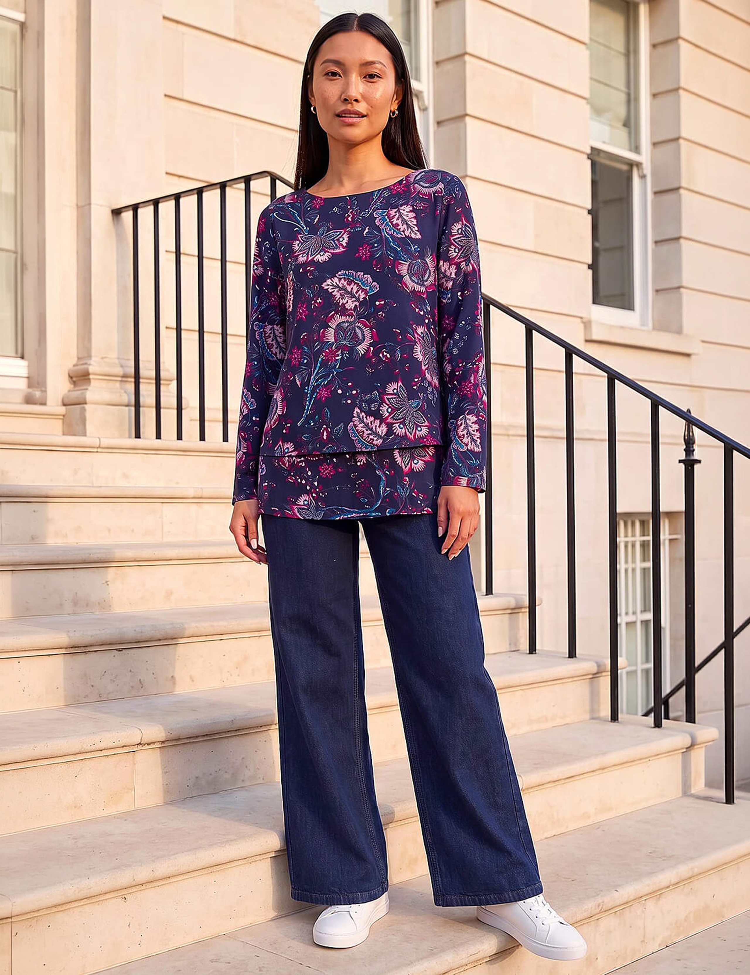 Floral Double Layer Top 2 of 4