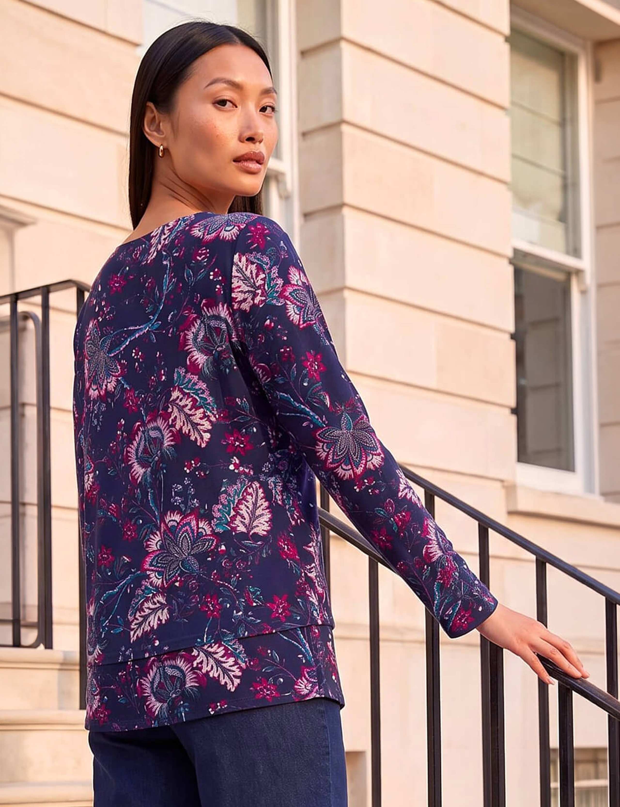 Floral Double Layer Top 4 of 4