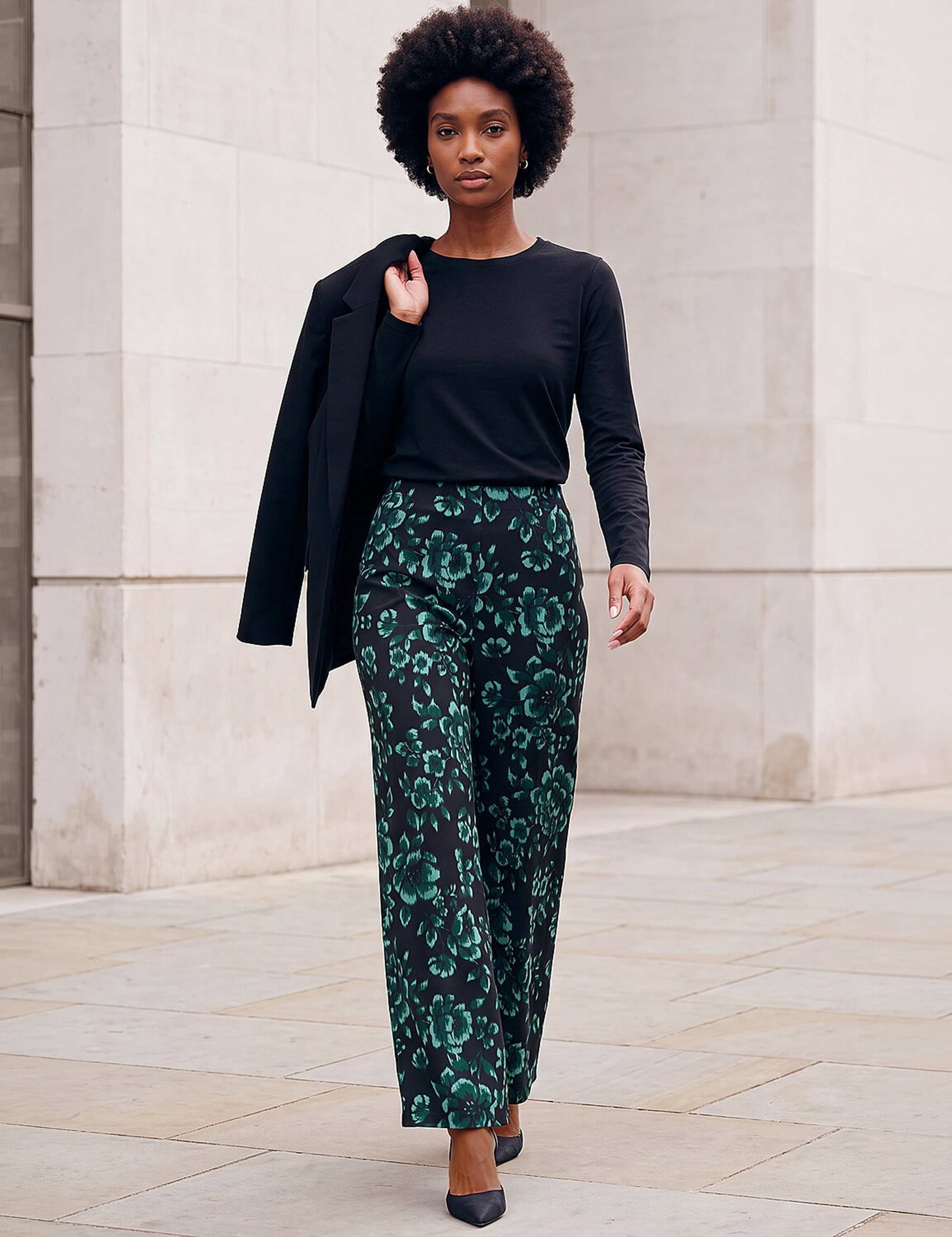 Floral Print Trousers 2 of 4