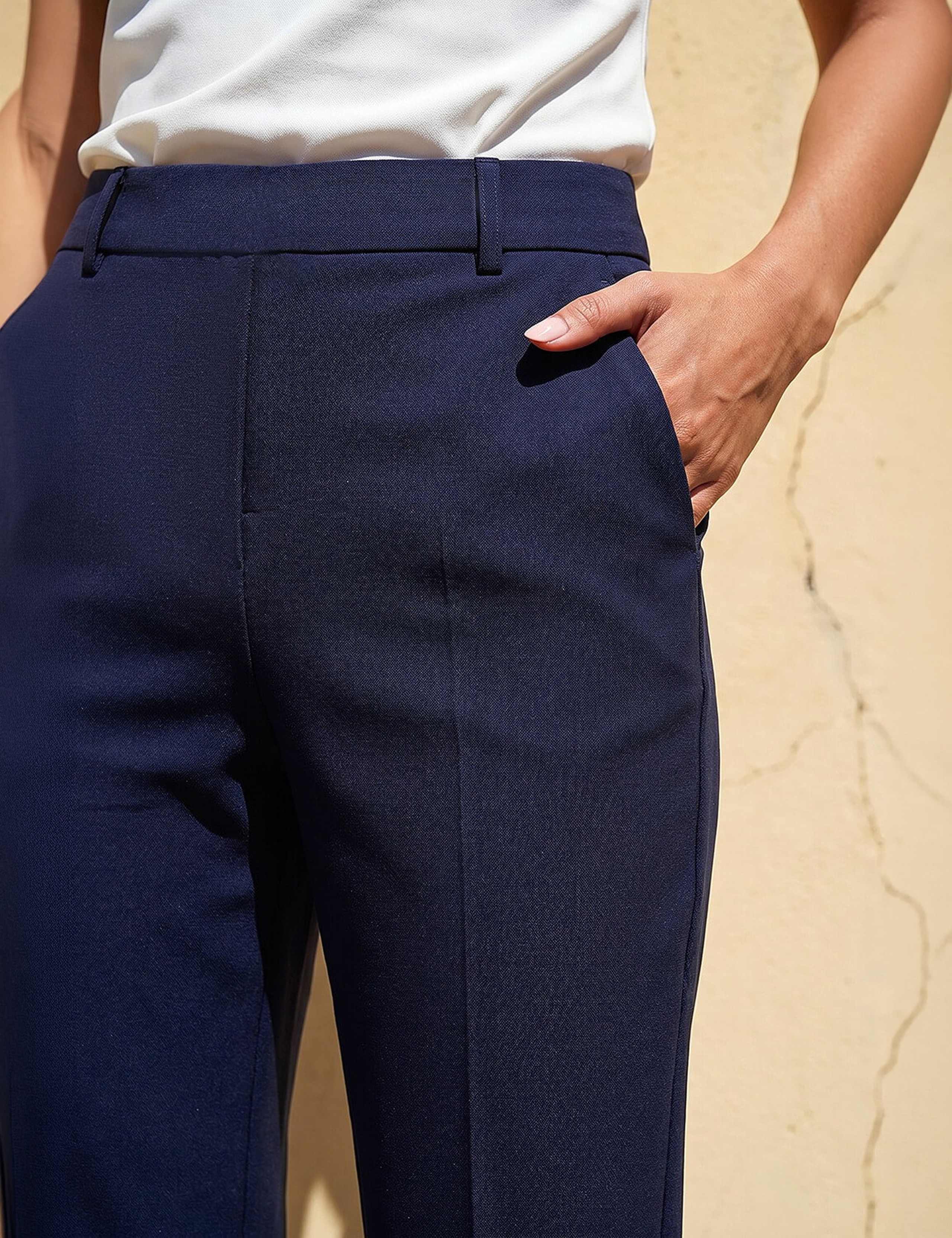Slim Fit Cropped Trousers 3 of 3
