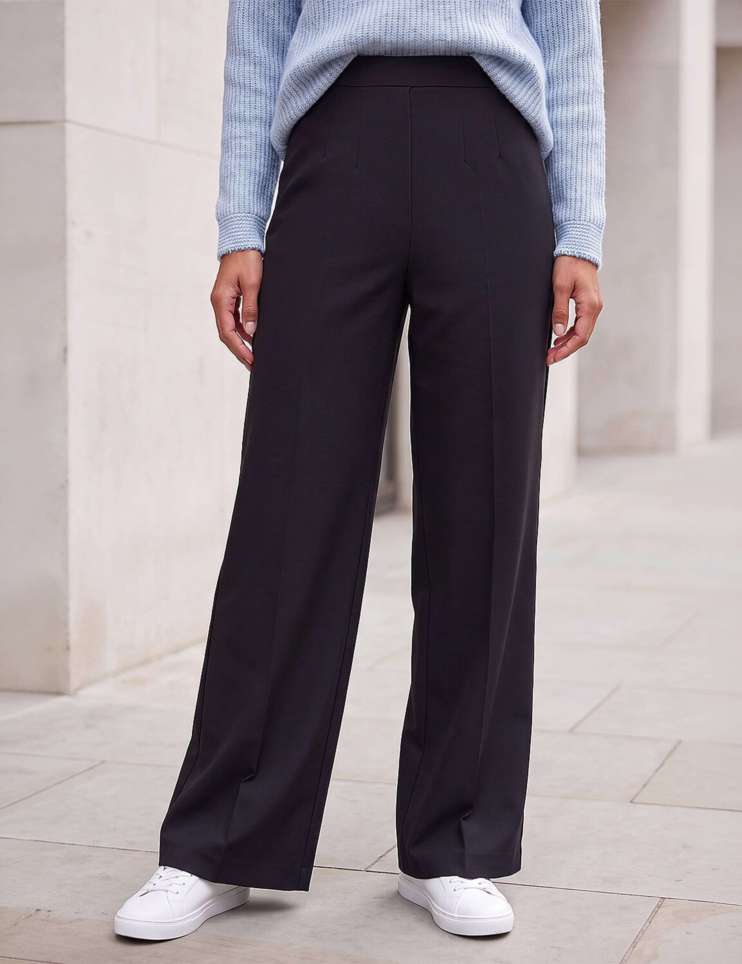 Ponte Wide Leg Trousers 2 of 4