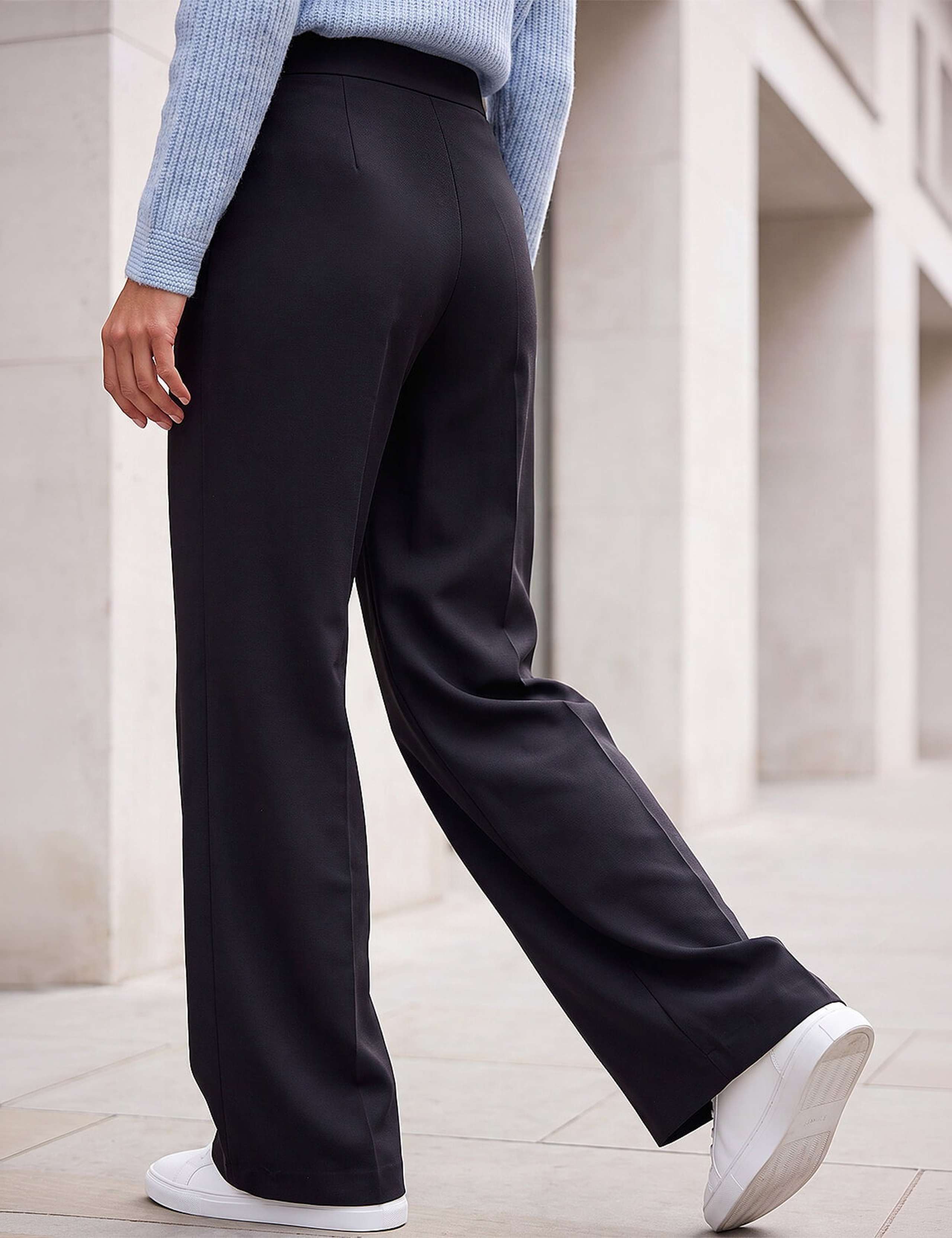 Ponte Wide Leg Trousers 3 of 4