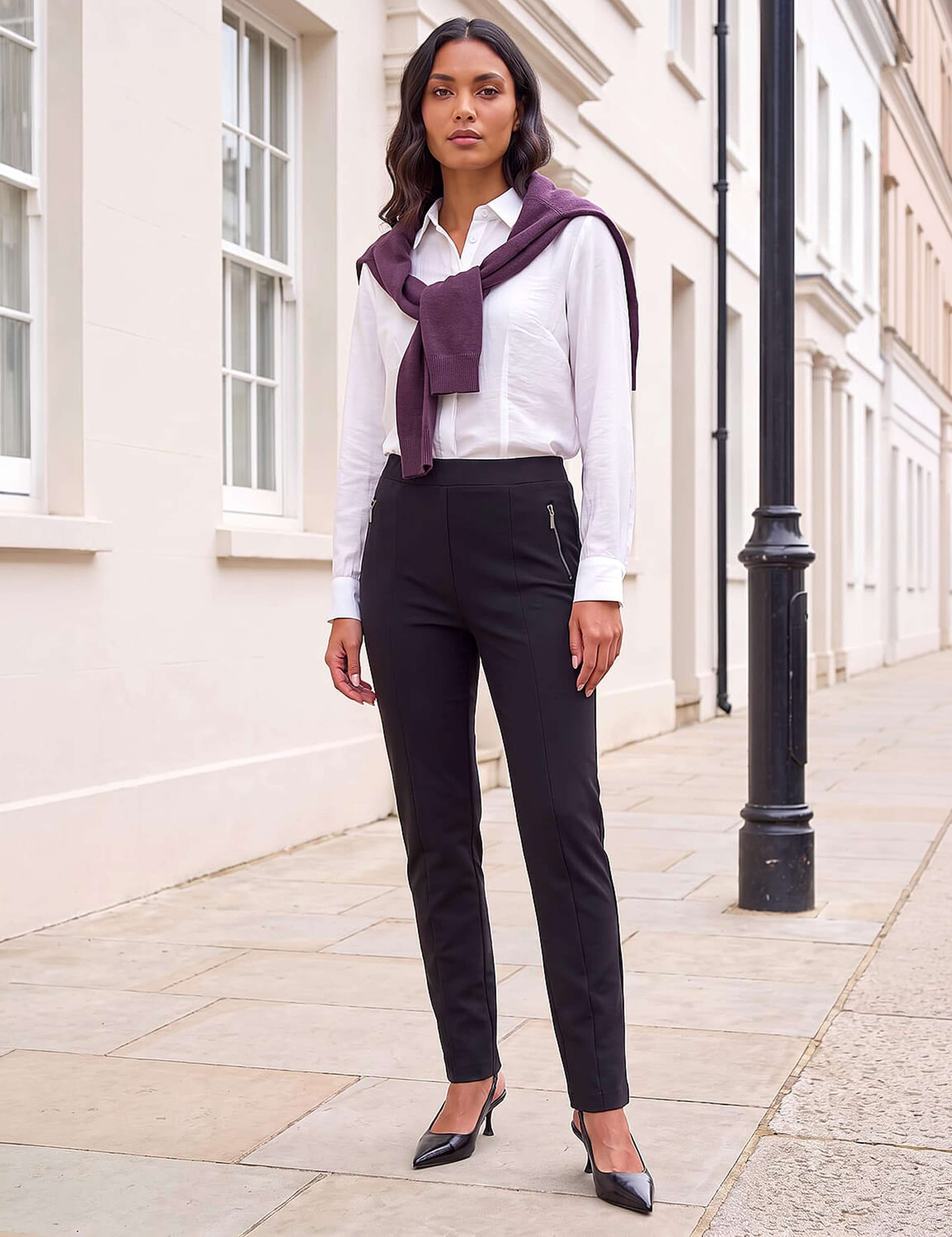 Ponte Slim Leg Trousers 2 of 4