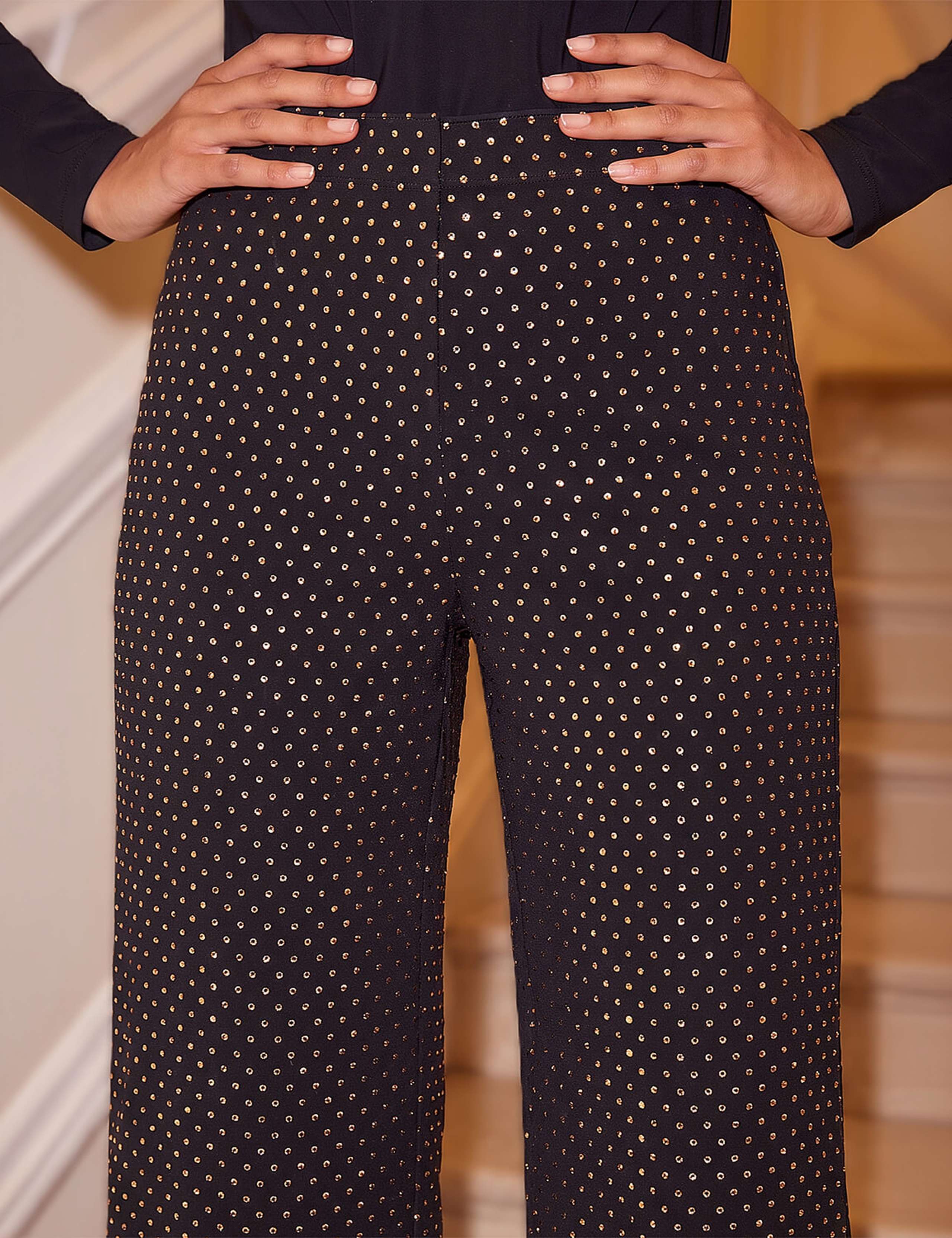 Sparkle Spot Wide Leg Trousers 4 of 4
