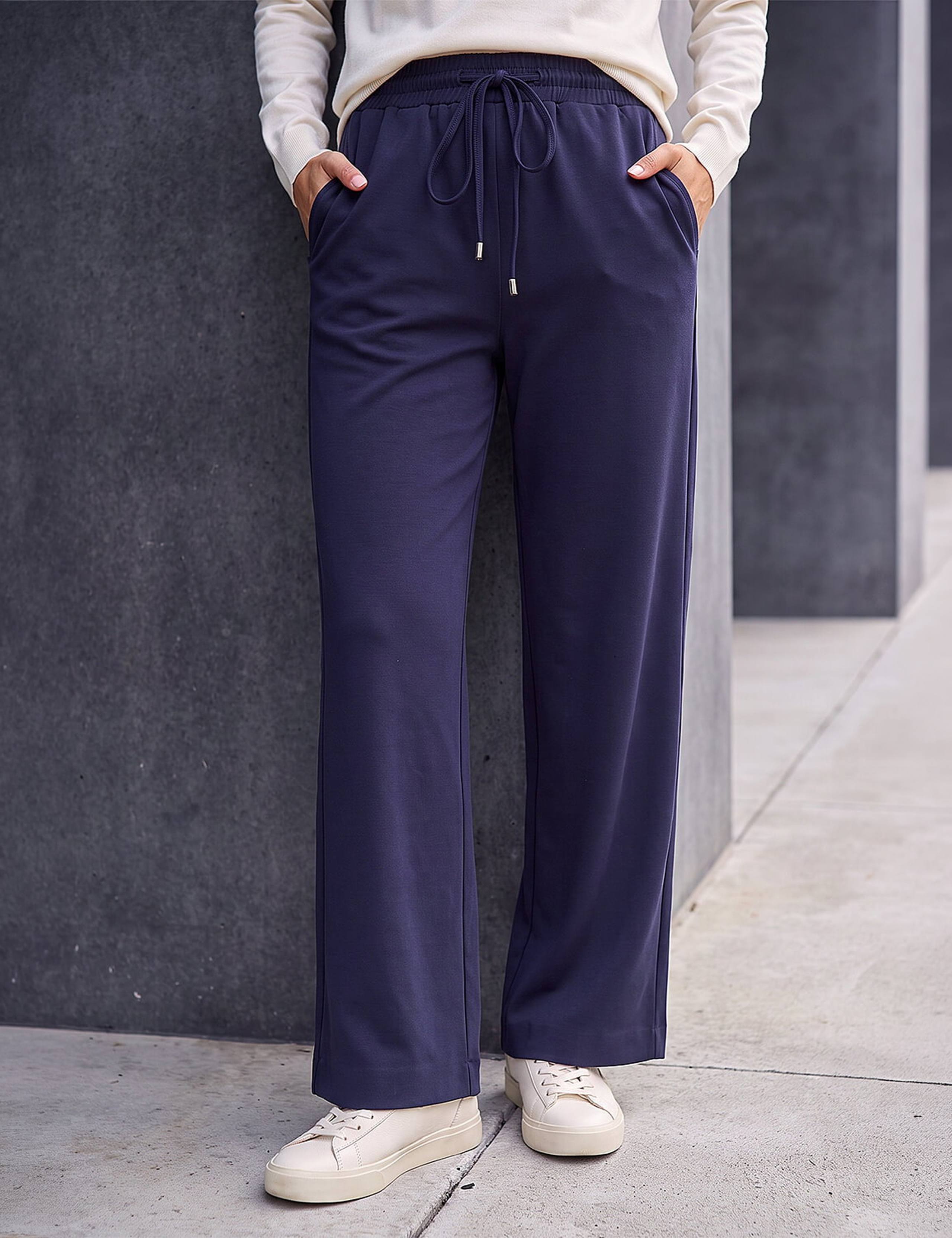 Petite Drawstring Ponte Trousers 1 of 4