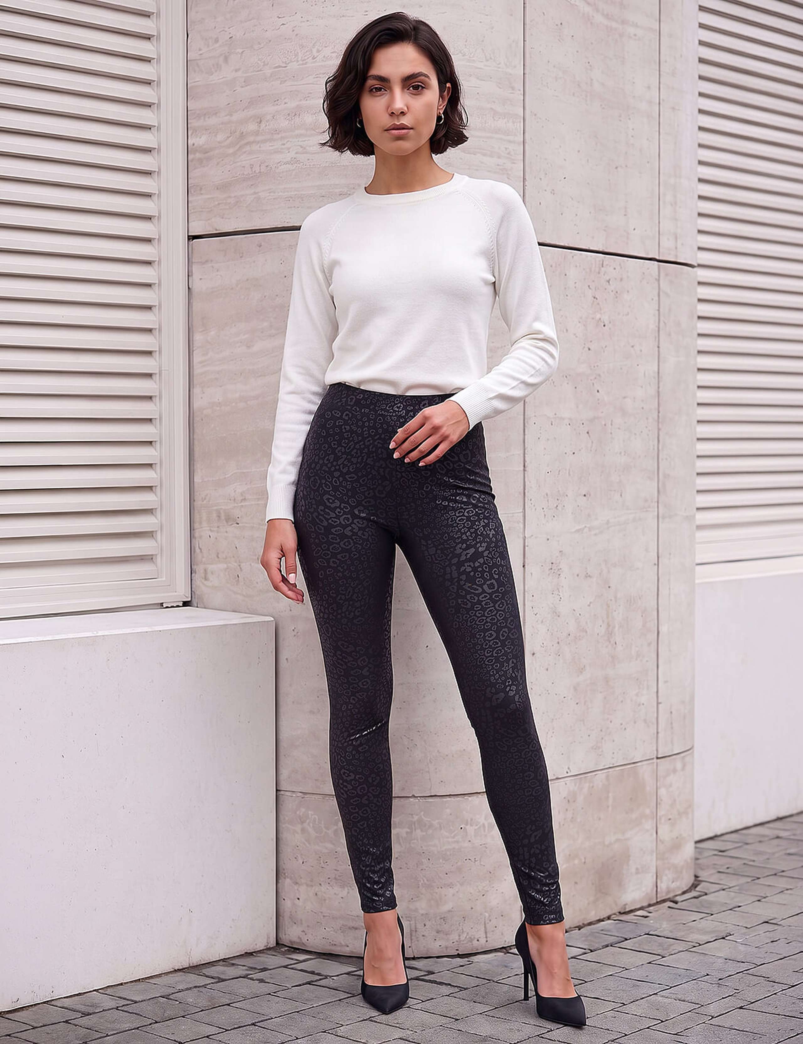 Leopard Print Coated Trousers 3 of 3