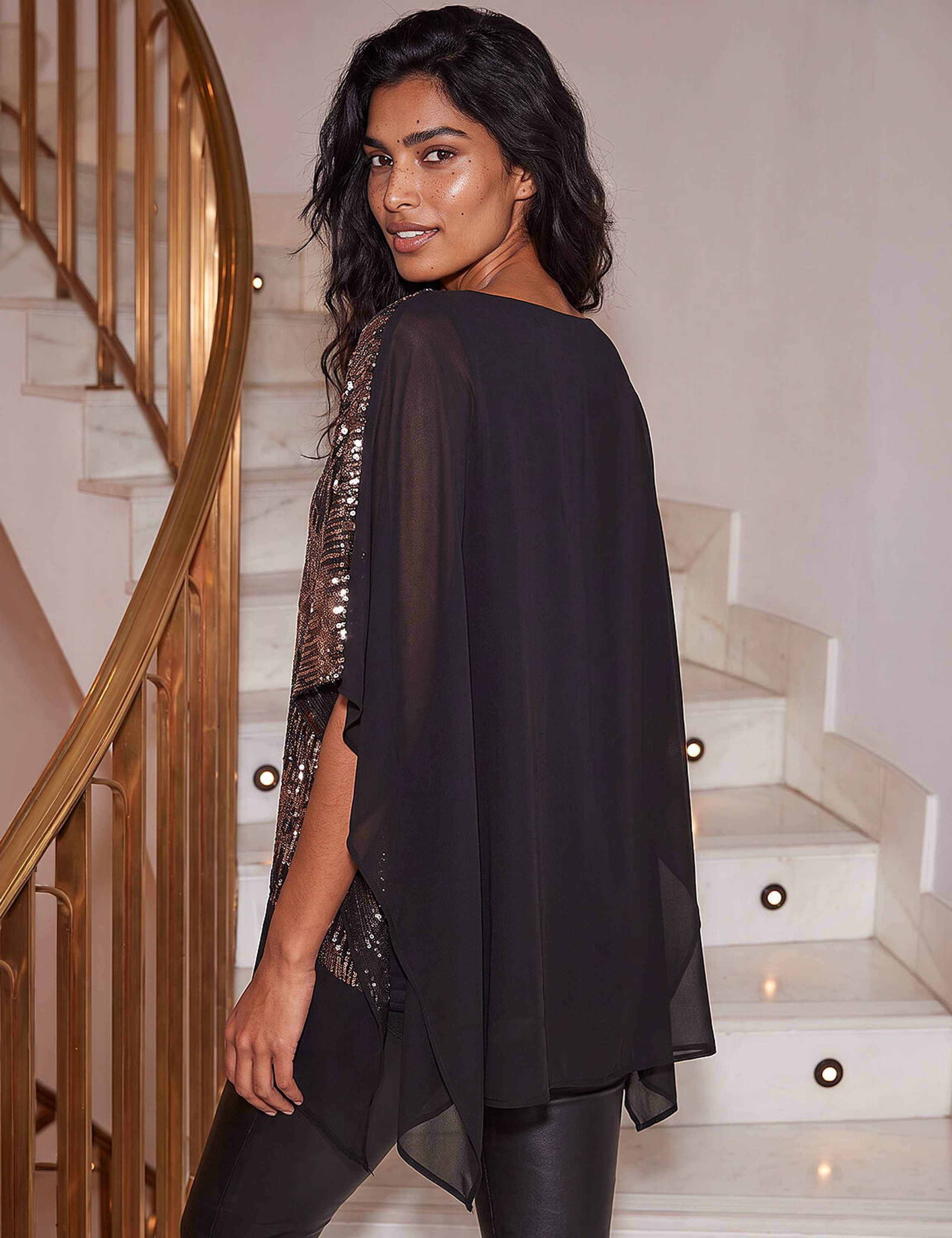 Ombre Sequin Top 4 of 4