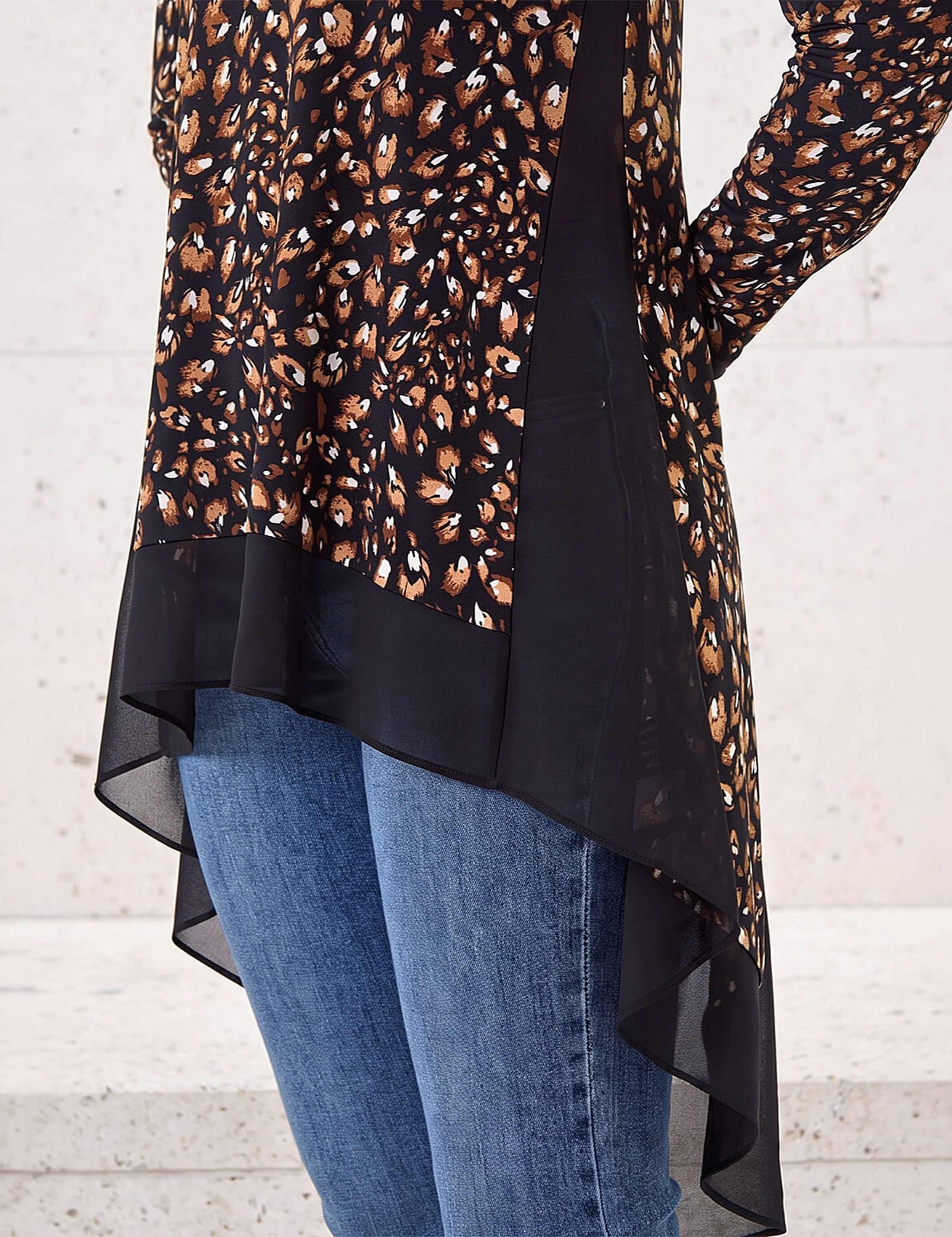 Abstract Print Tunic Top 4 of 4