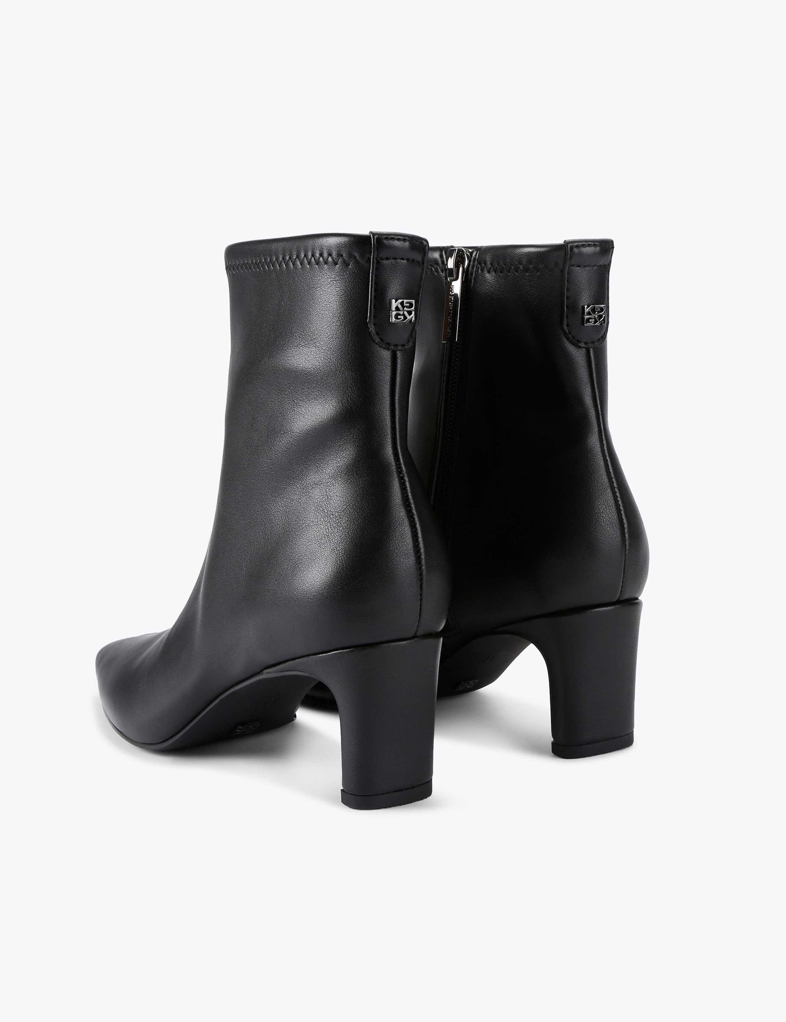 Leather Block Heel Ankle Boots 4 of 4