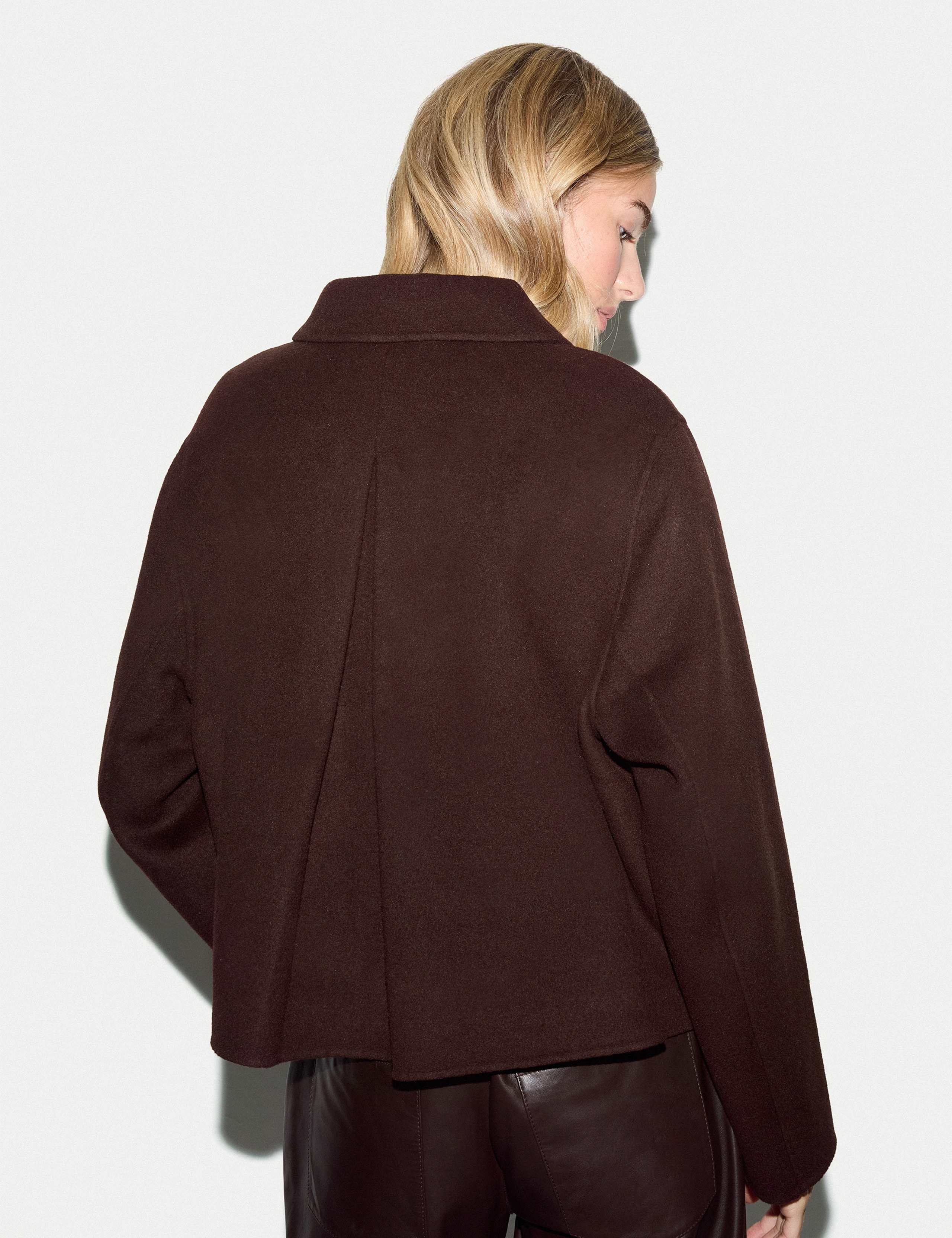 Wool Rich Double Faced Cropped Coat 3 of 6