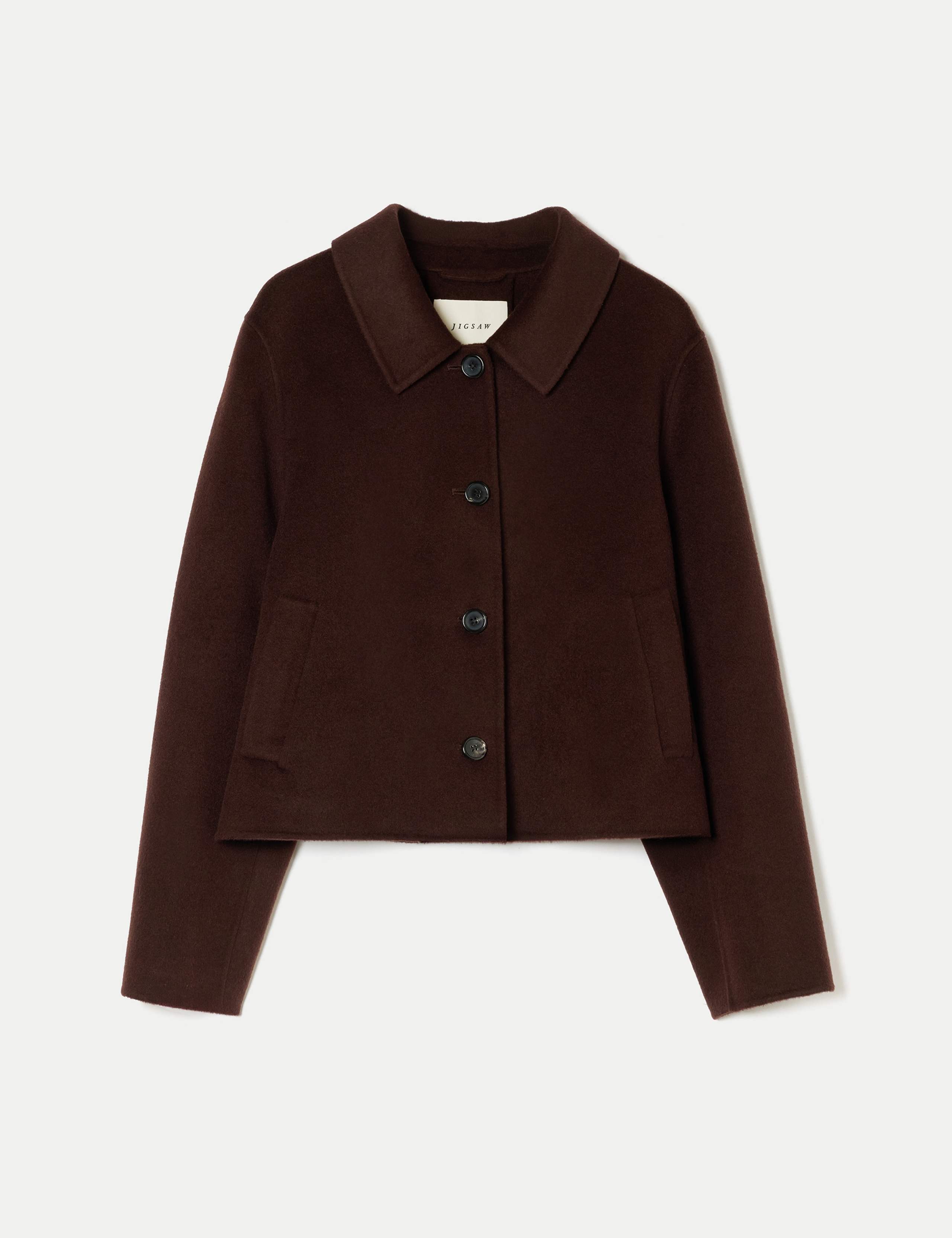 Wool Rich Double Faced Cropped Coat 2 of 6
