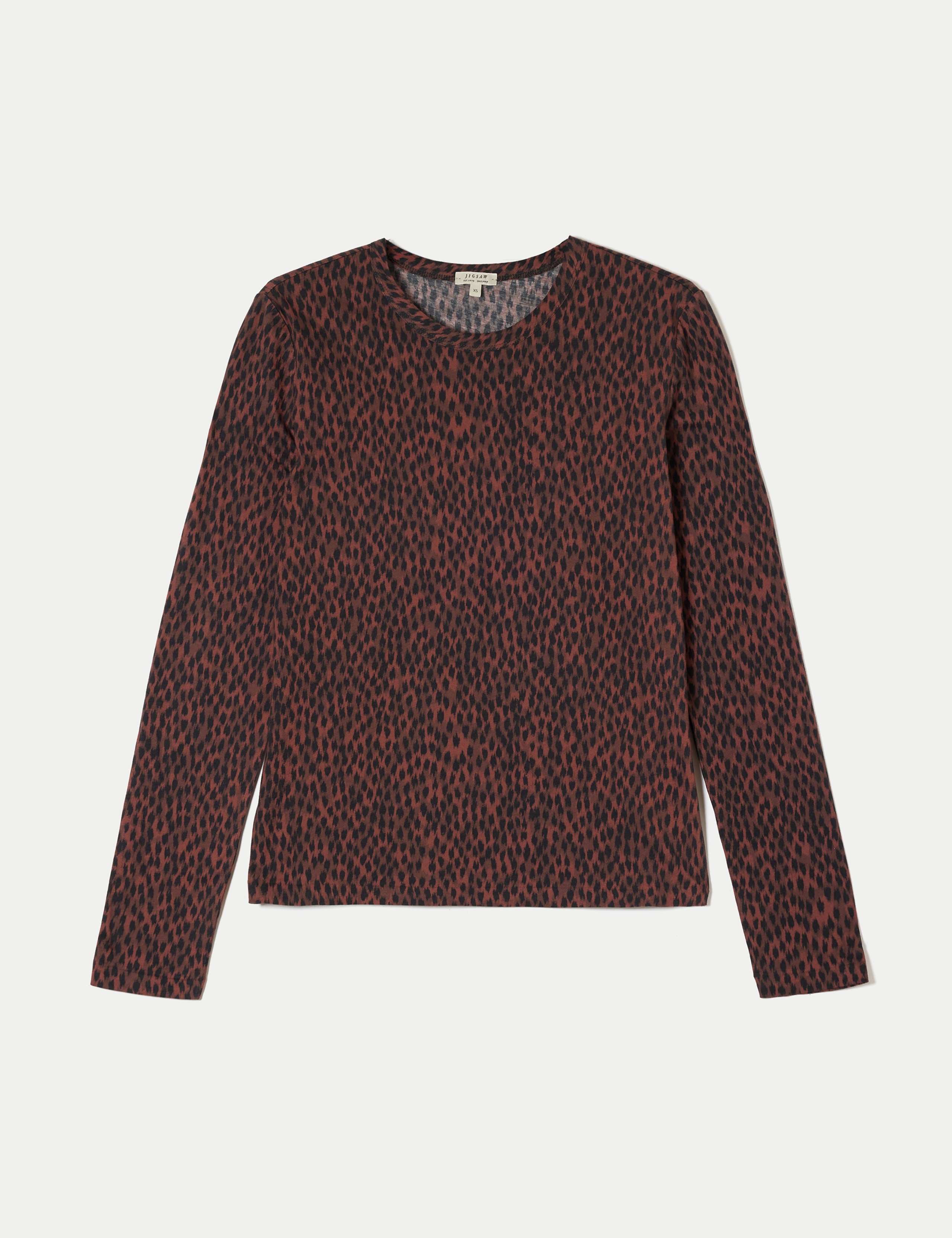 Pure Cotton Mini Leopard Print T-Shirt 2 of 5