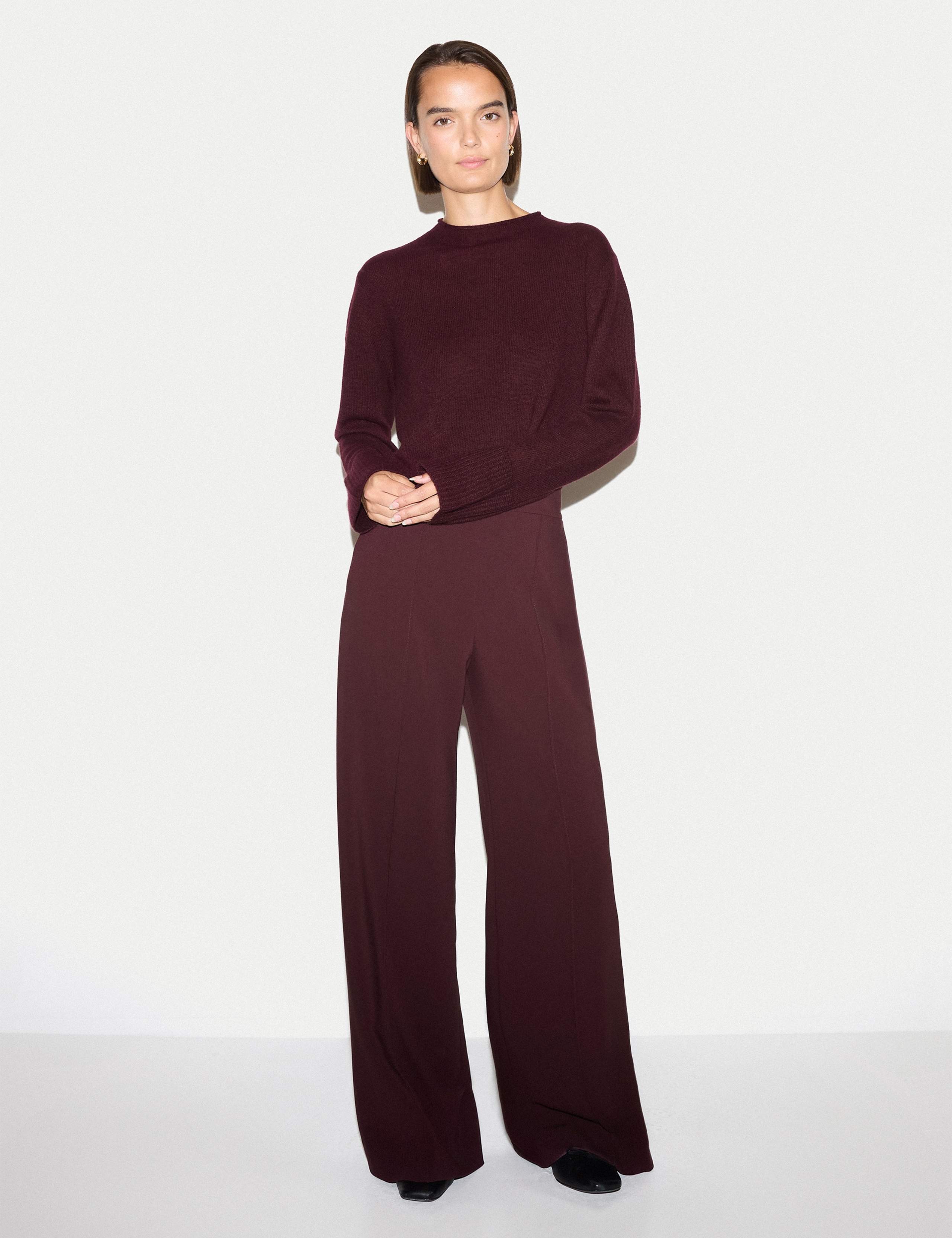 Crepe Wide Leg Trousers 5 of 6