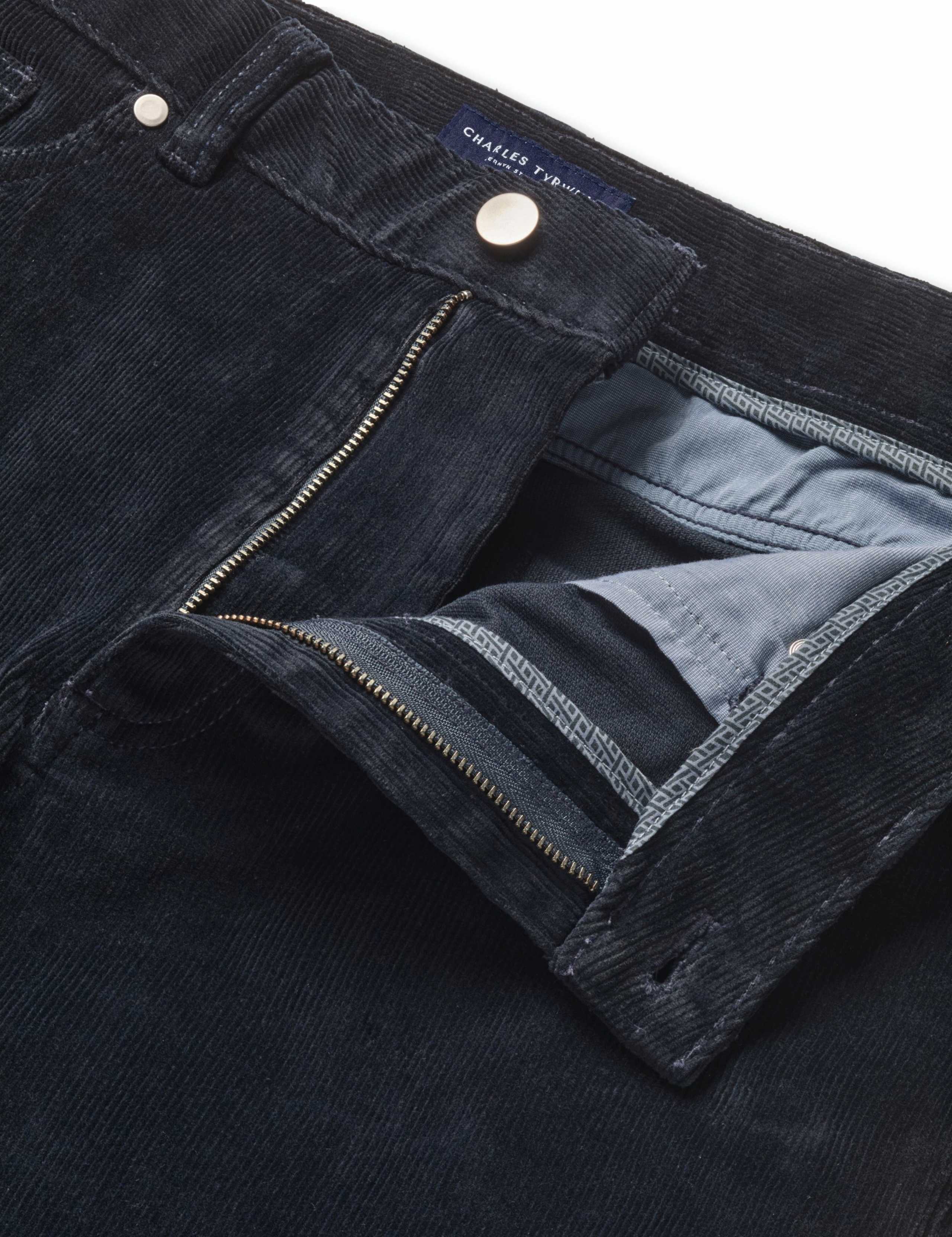 Slim Fit Corduroy 5 Pocket Stretch Trousers 5 of 6