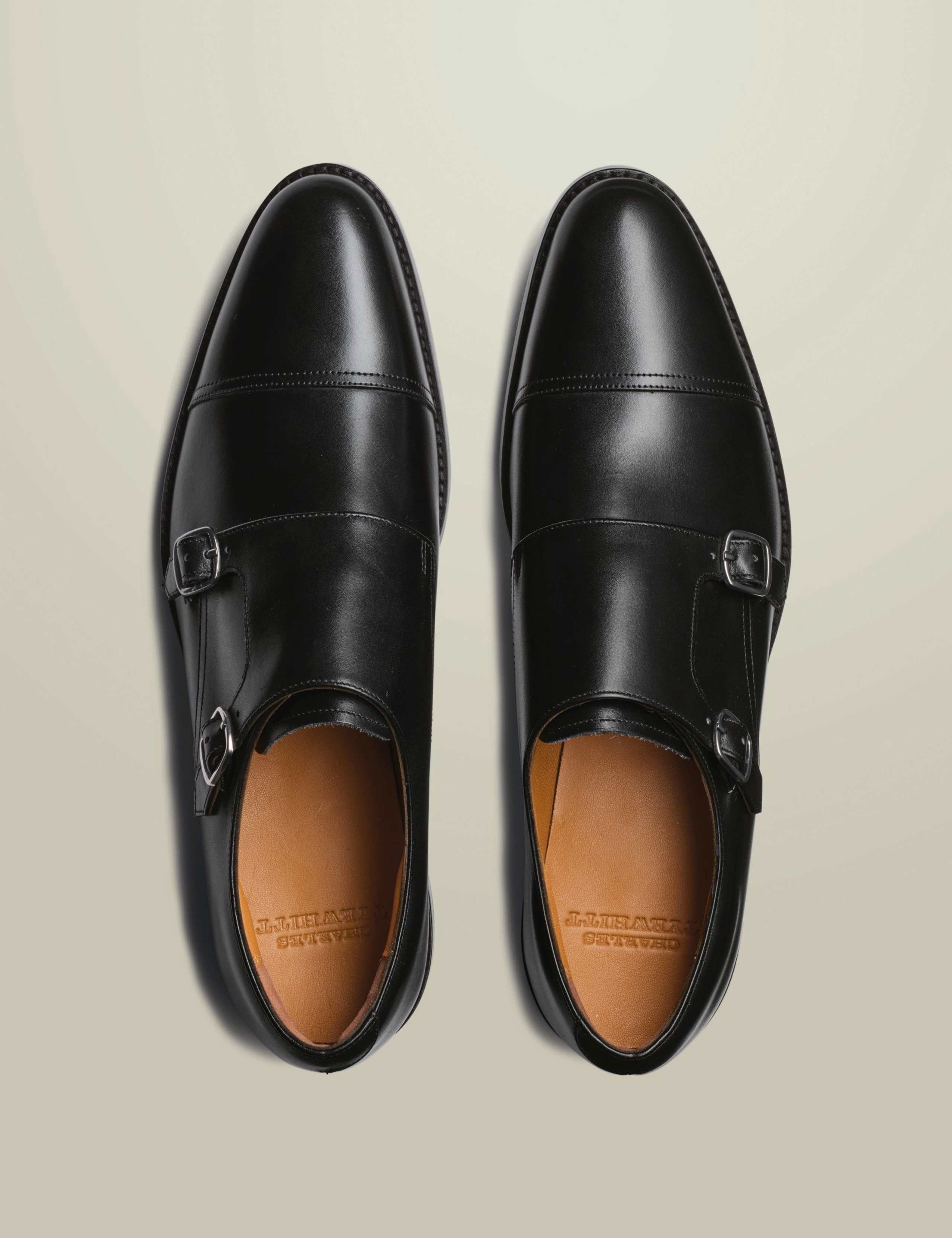 Leather Double Monk Strap Shoes 4 of 4