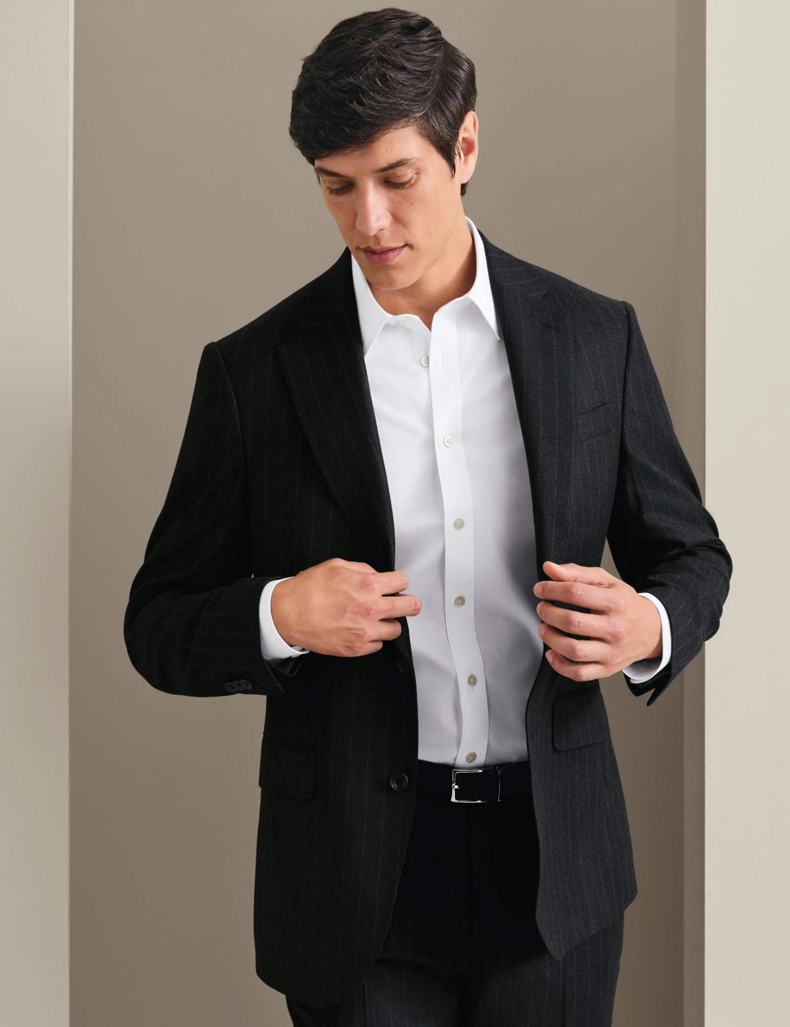 Slim Fit Wool Rich Striped Blazer 2 of 8