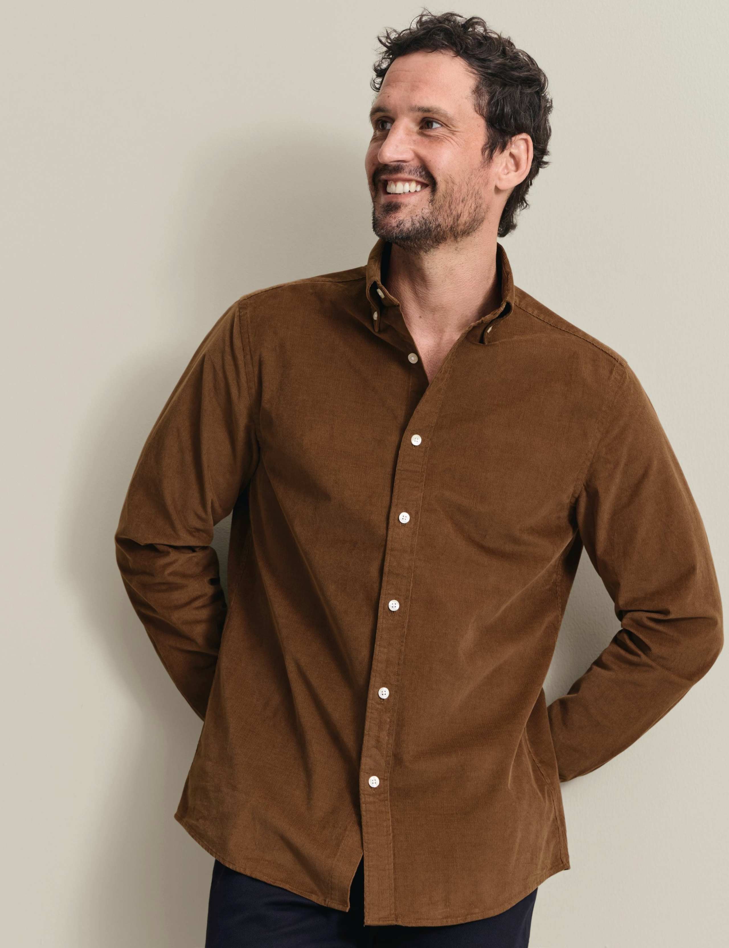 Slim Fit Corduroy Shirt 2 of 5