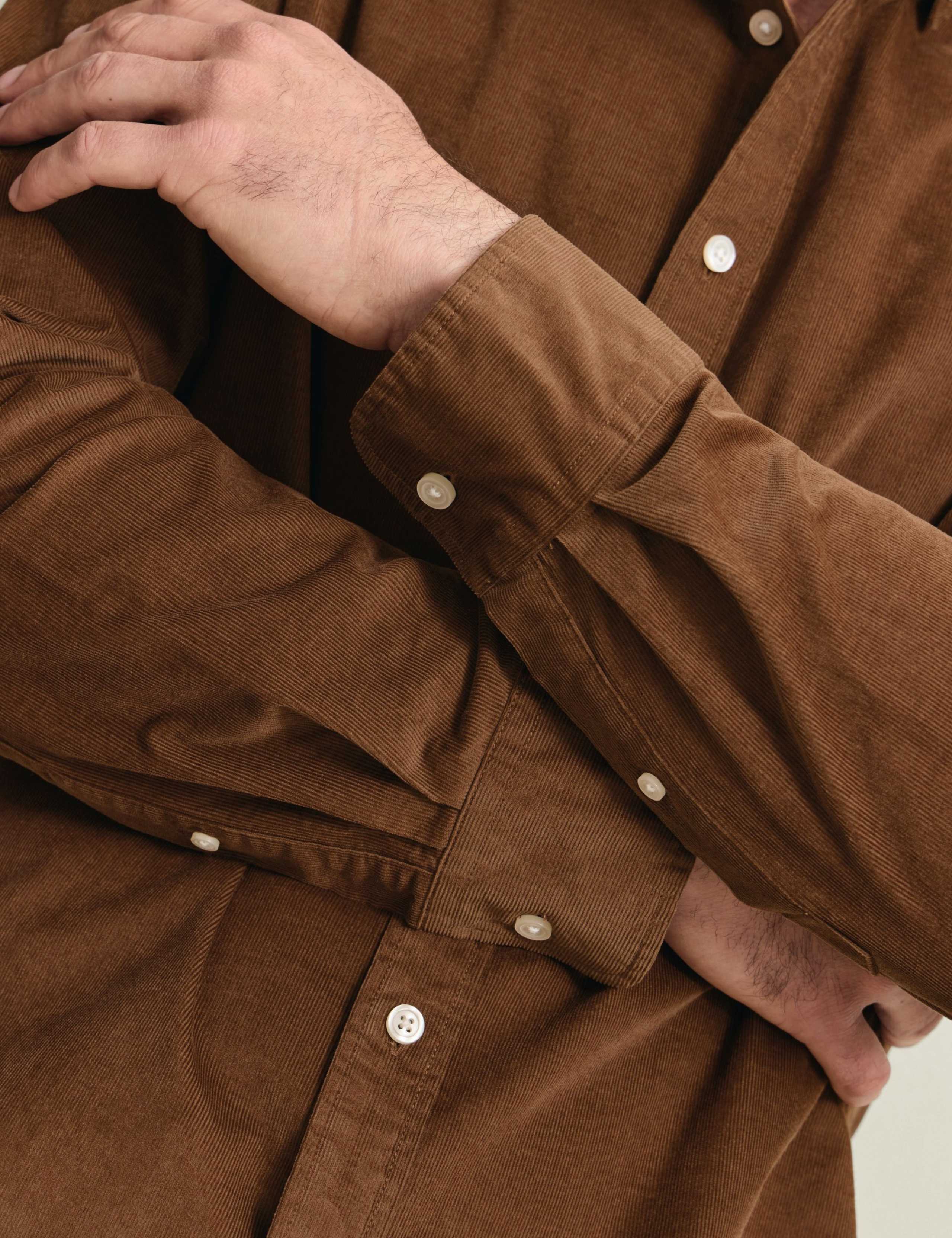 Slim Fit Corduroy Shirt 4 of 5