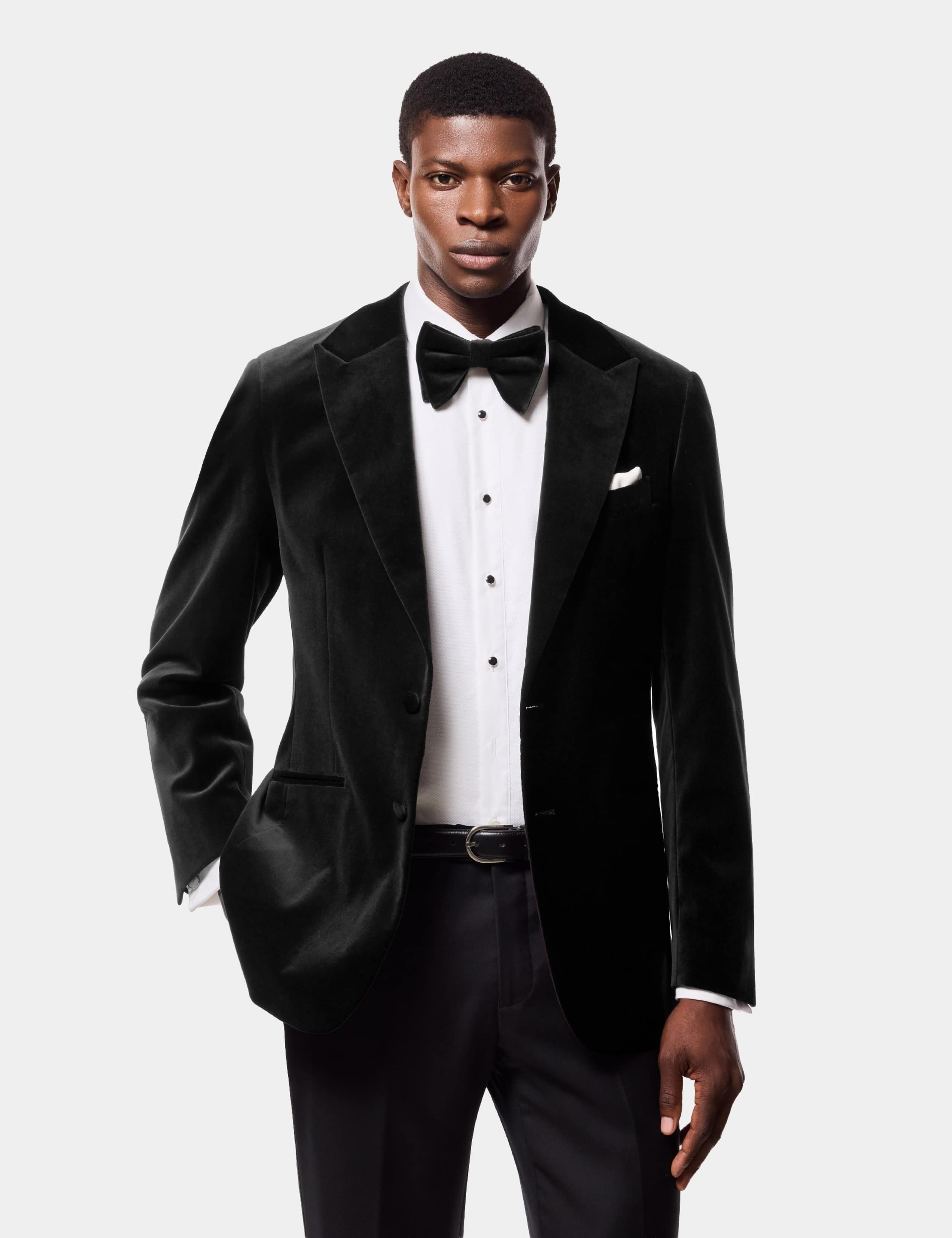Tailored Fit Cotton Rich Tuxedo Jacket 2 of 6