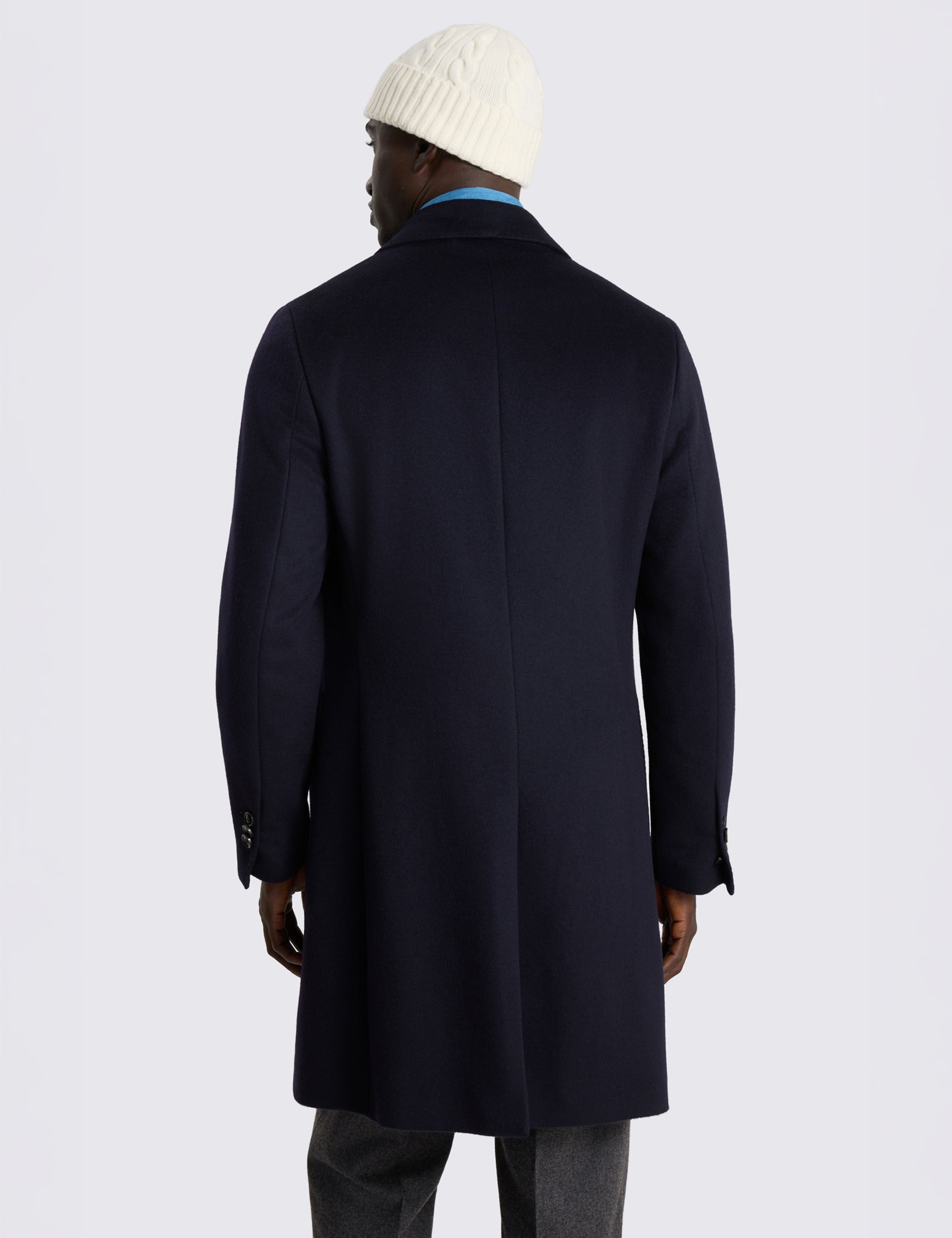 Double Breasted Wool Blend Coat 3 of 5