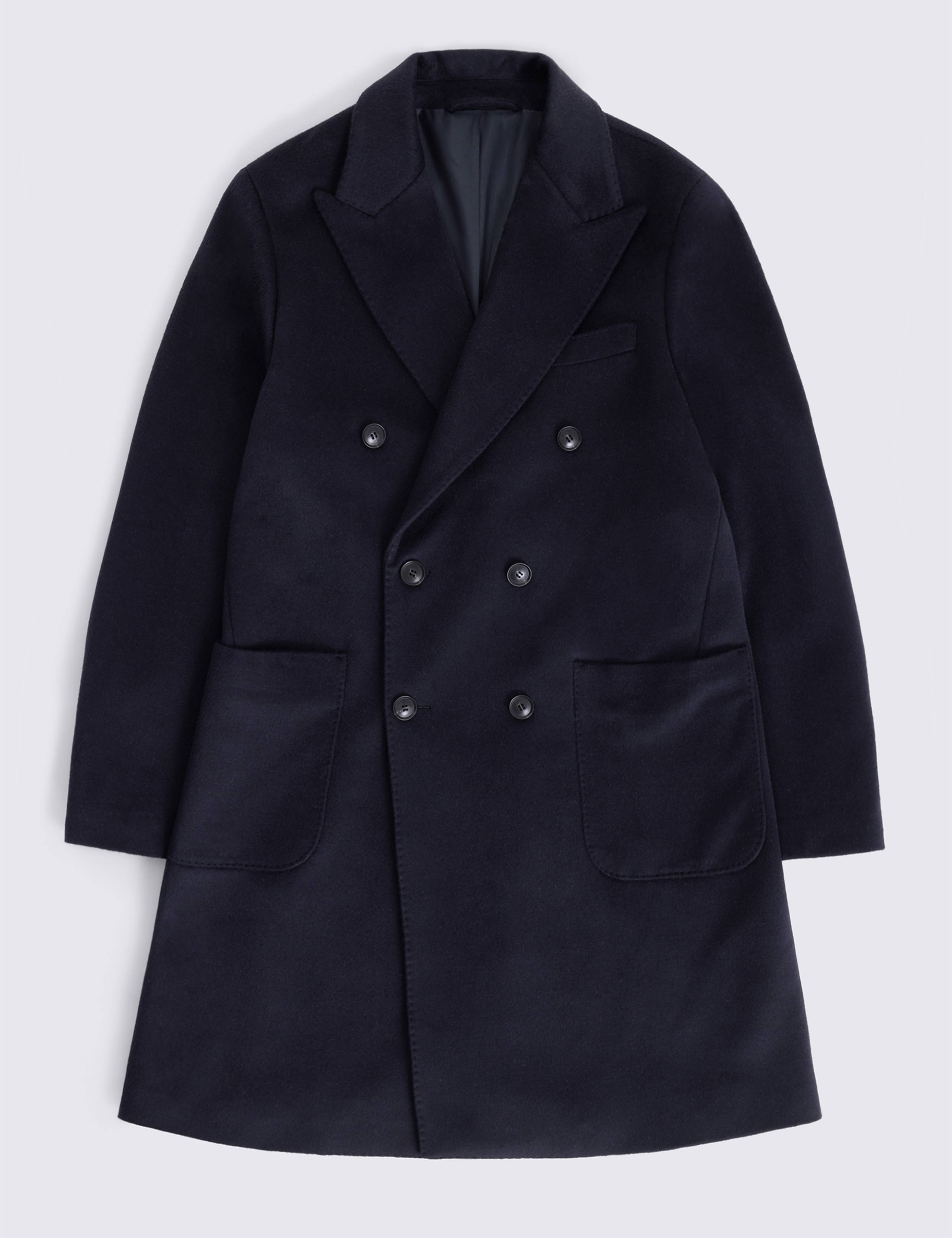 Double Breasted Wool Blend Coat 5 of 5