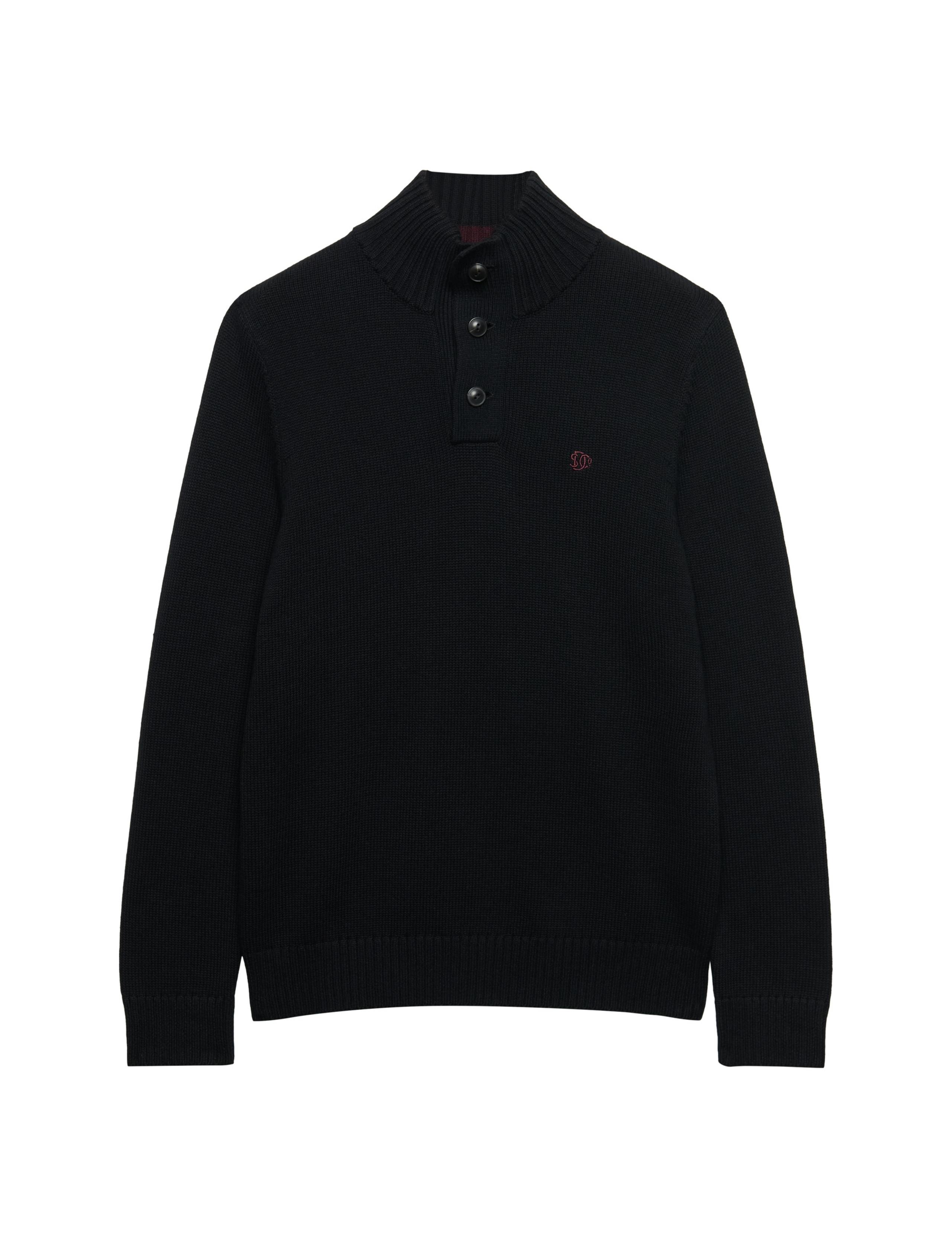 Pure Cotton Button Henley Jumper 2 of 7