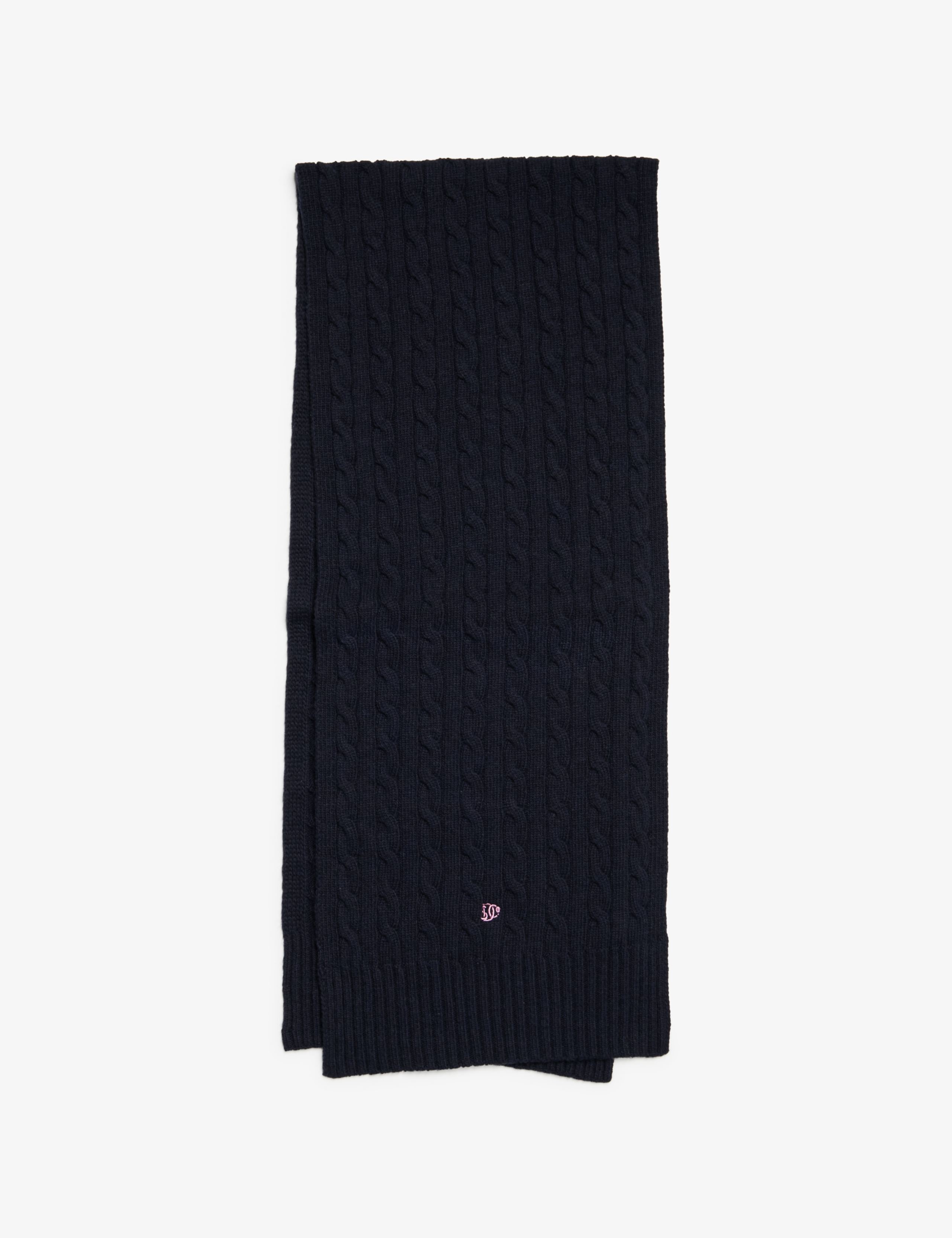 Wool Blend Cable Knit Scarf 3 of 4