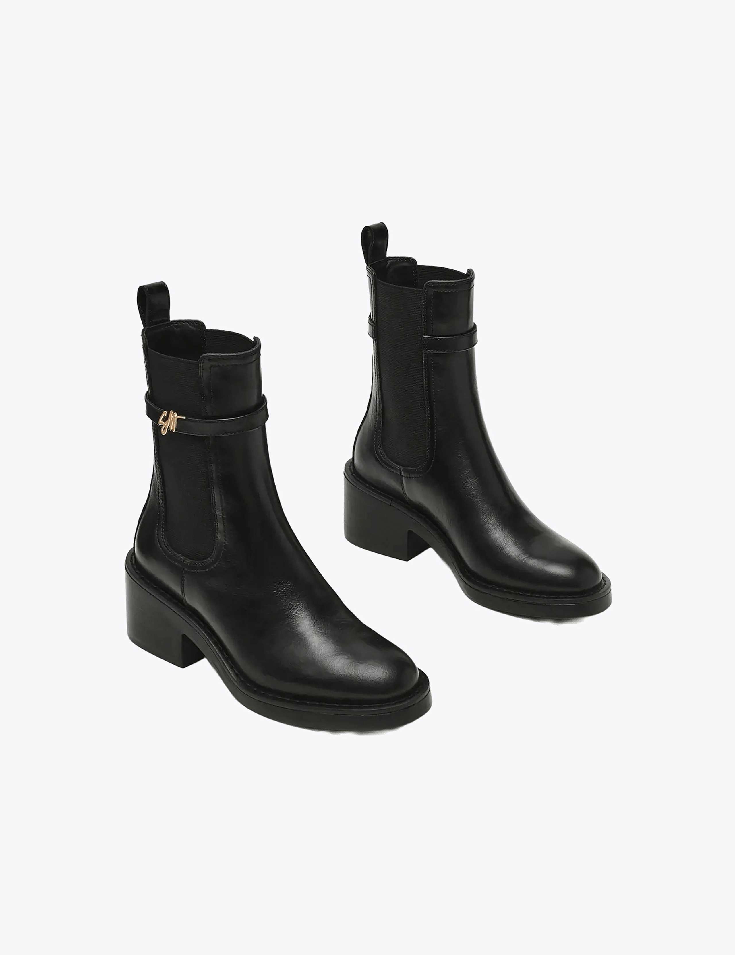 Chelsea Block Heel Ankle Boots 2 of 5