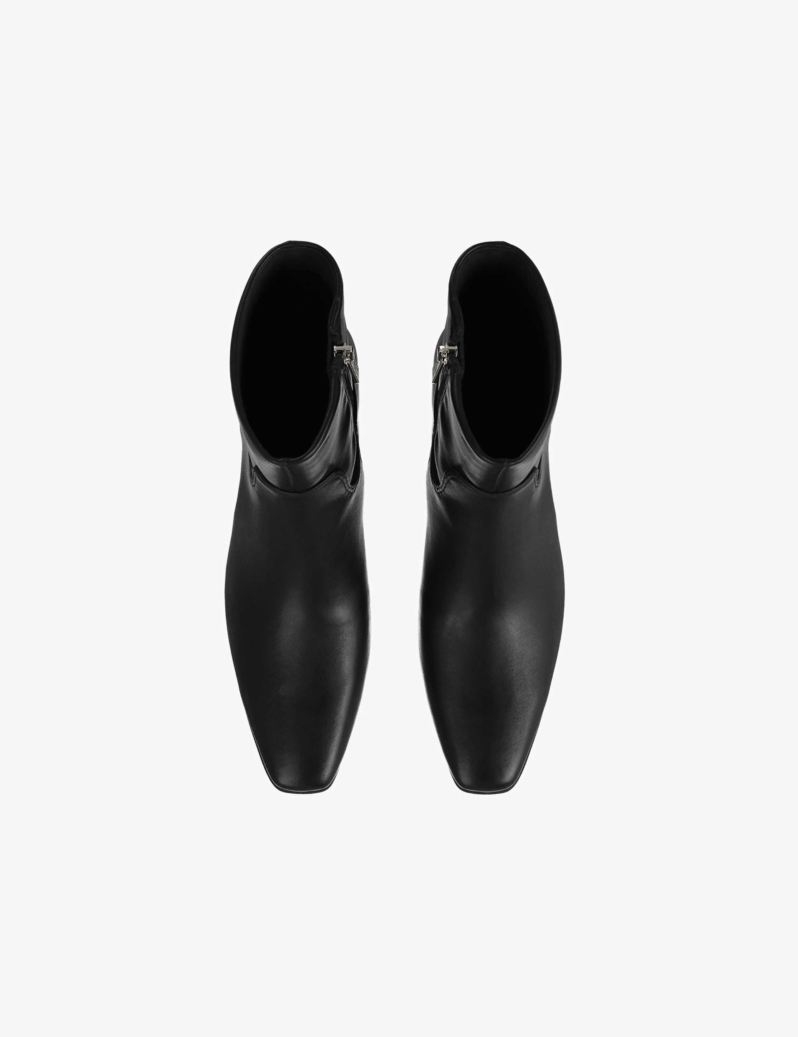 Chelsea Kitten Heel Square Toe Ankle Boots 2 of 6