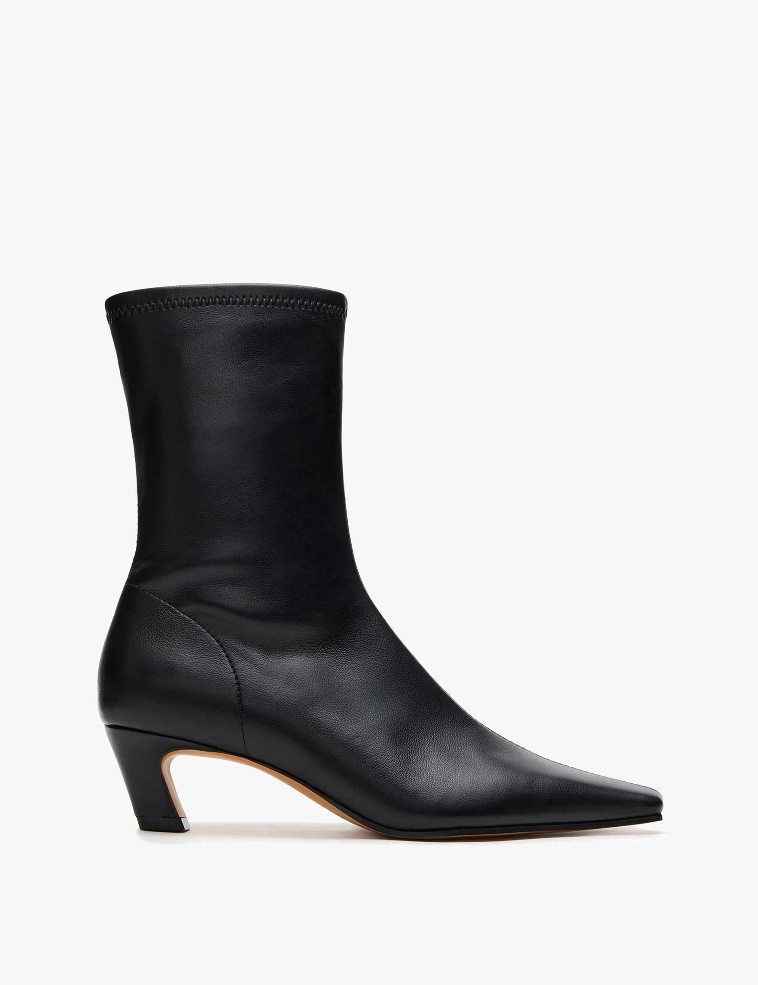 Zip Up Kitten Heel Ankle Boots 2 of 6