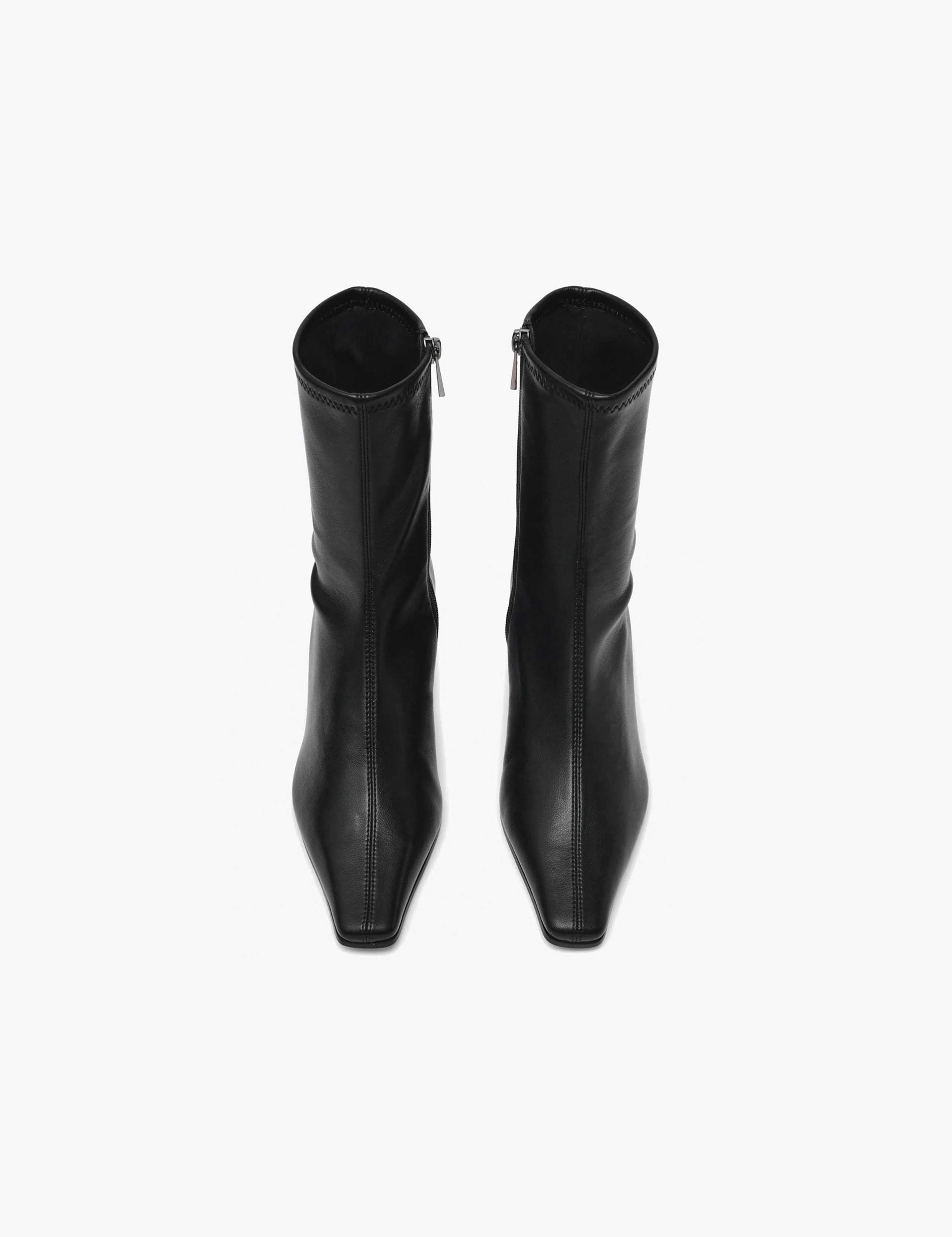 Zip Up Kitten Heel Ankle Boots 3 of 6