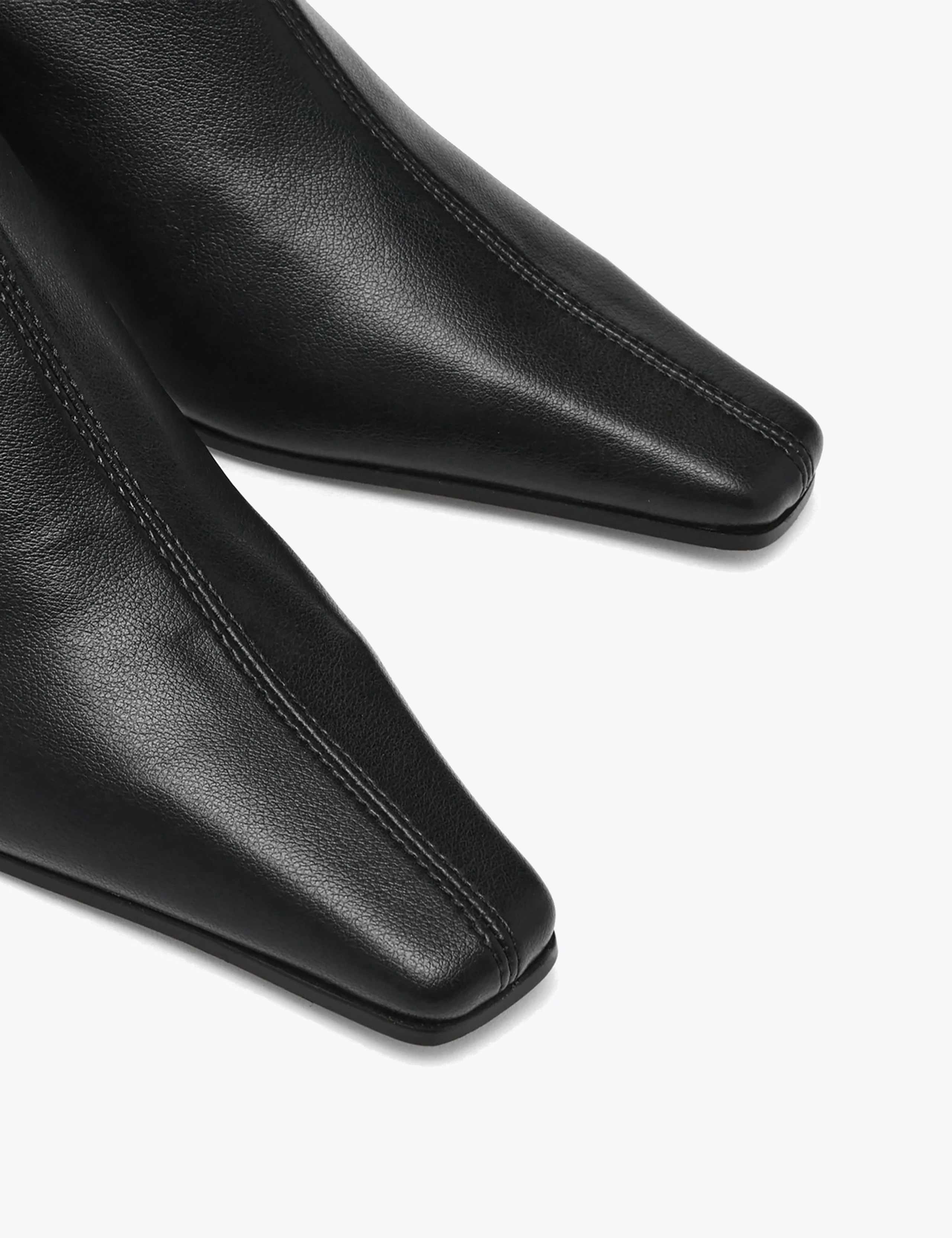 Zip Up Kitten Heel Ankle Boots 5 of 6