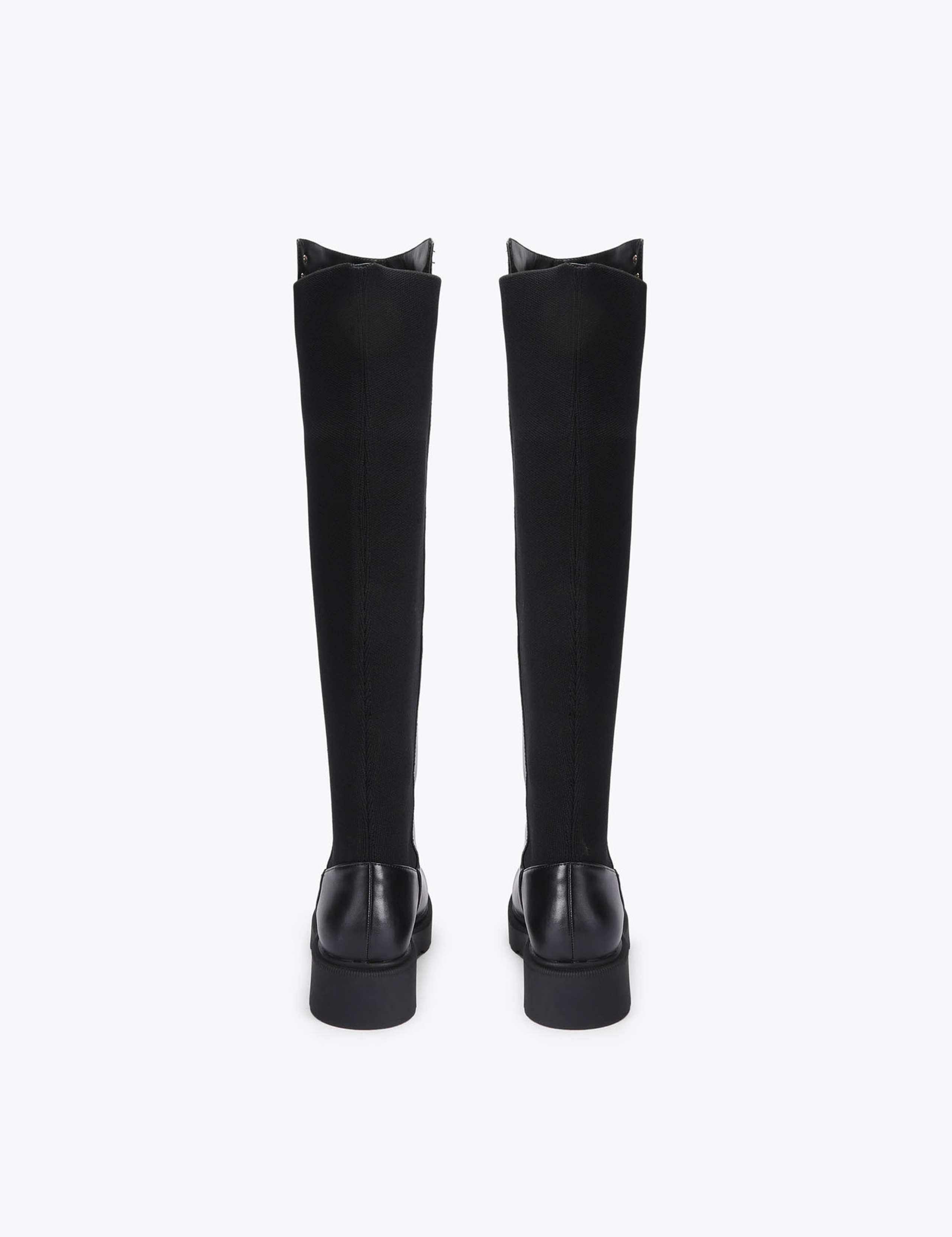 Block Heel Pull On Knee High Boots 3 of 4