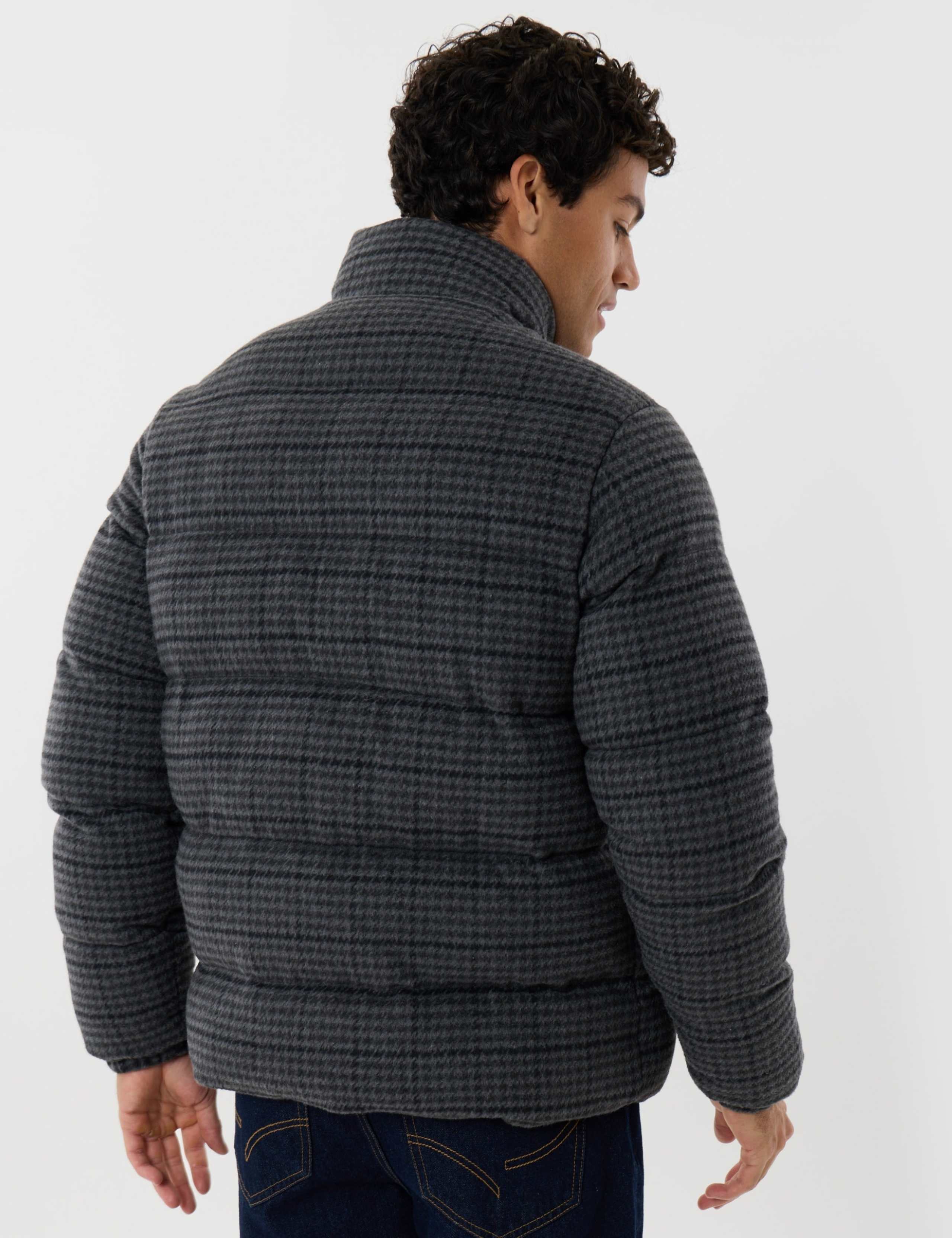 Checked Puffer Coat 6 of 7