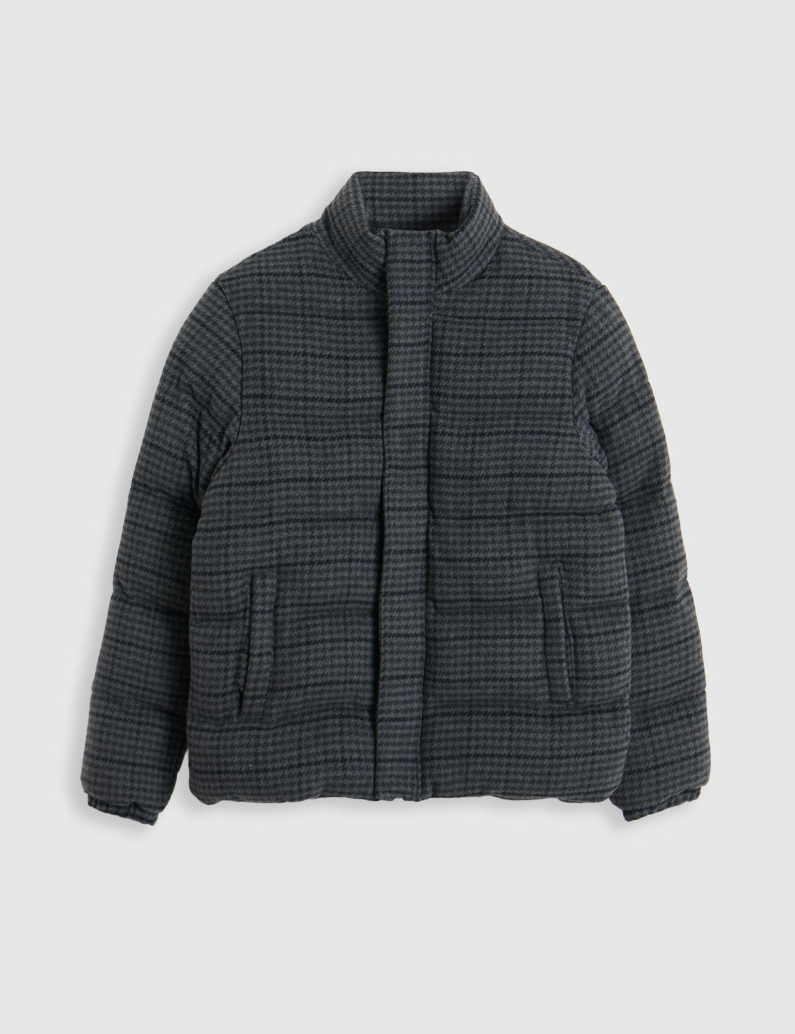 Checked Puffer Coat 2 of 7