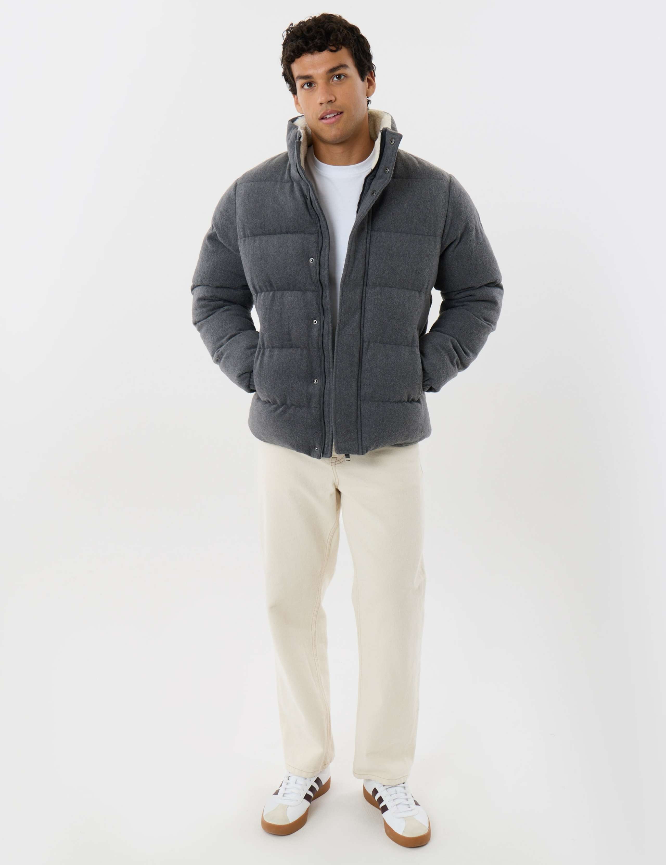 Brushed Puffer Coat 3 of 6