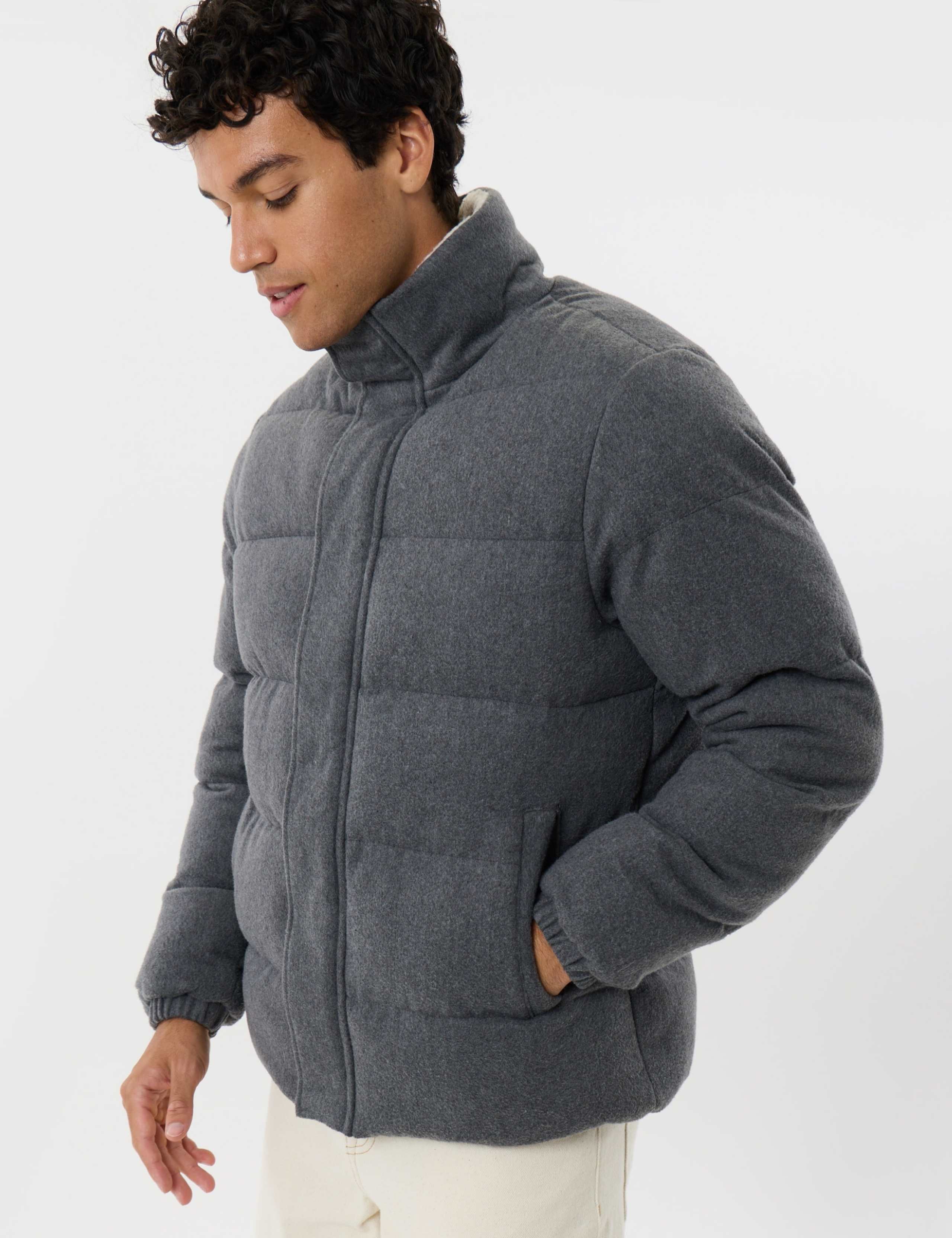 Brushed Puffer Coat 5 of 6