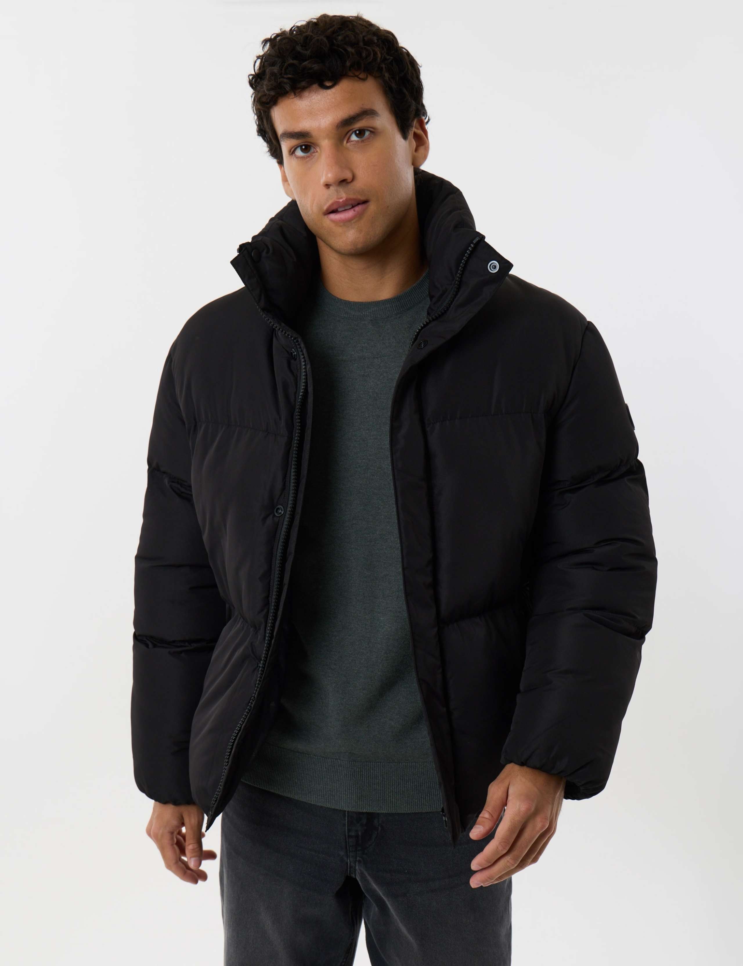 Waterproof Checked Puffer Coat 1 of 6