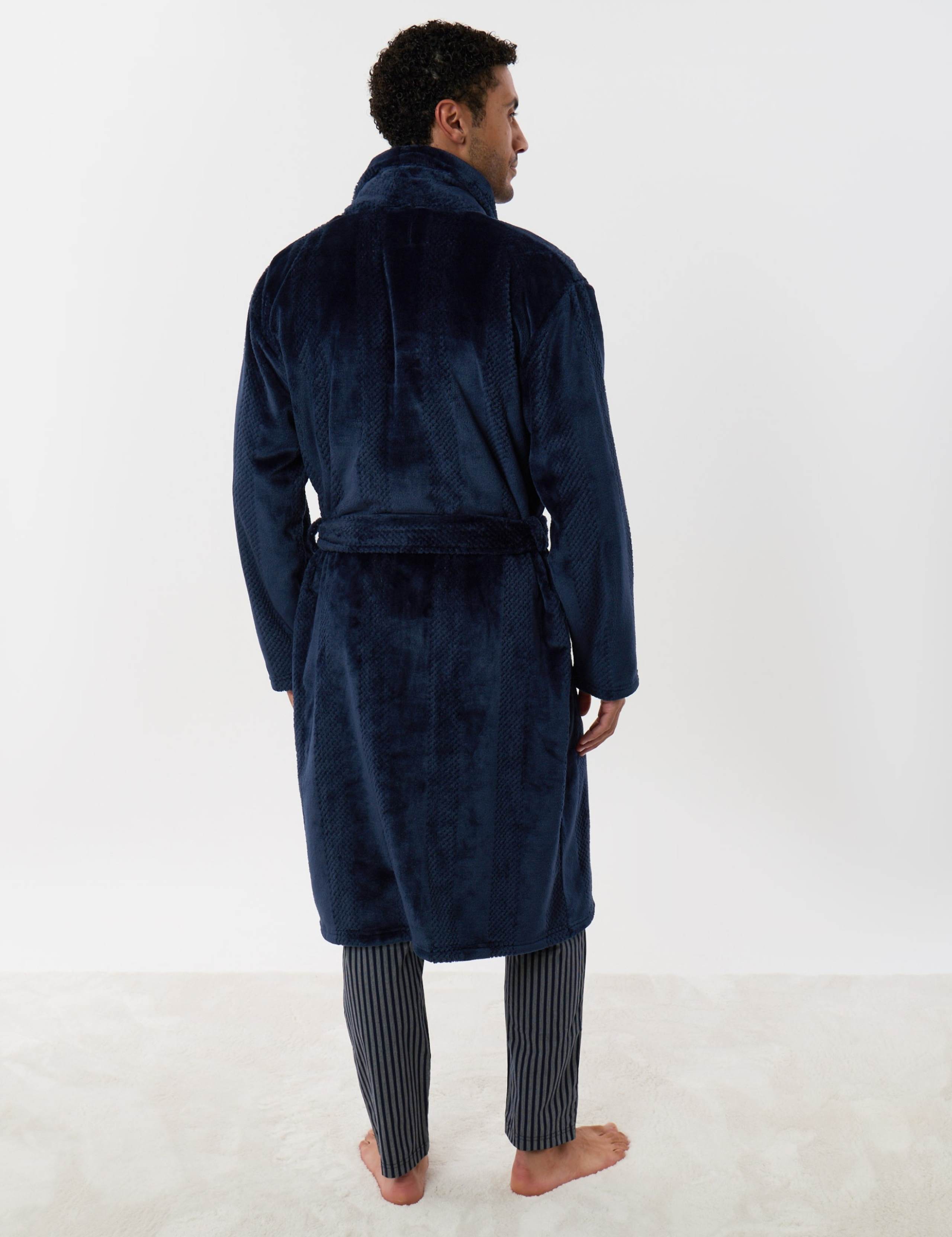 Textured Fleece Dressing Gown 5 of 5