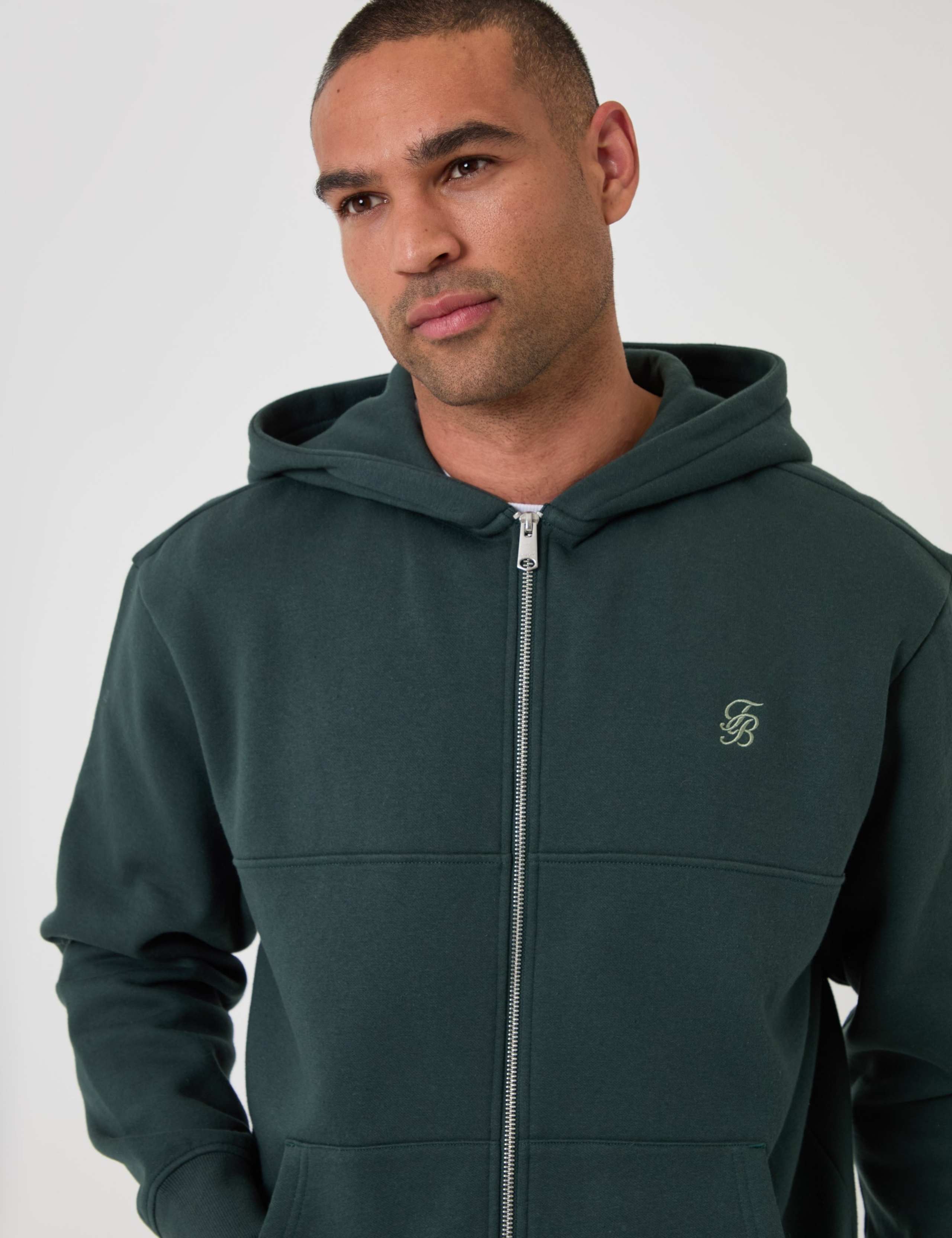 Relaxed Fit Cotton Rich Zip Up Hoodie 5 of 6