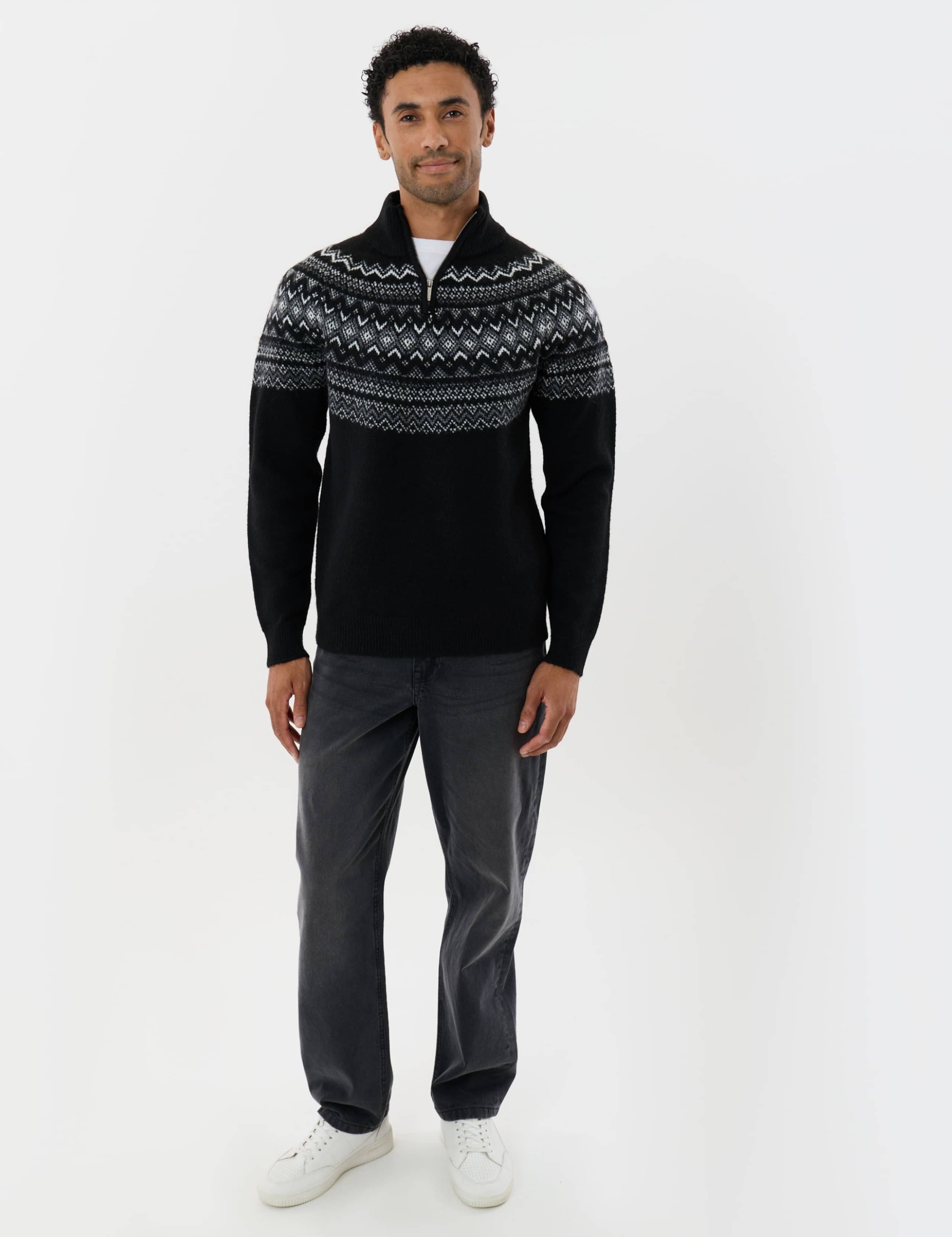 Fair Isle Funnel Neck Jumper 3 of 6