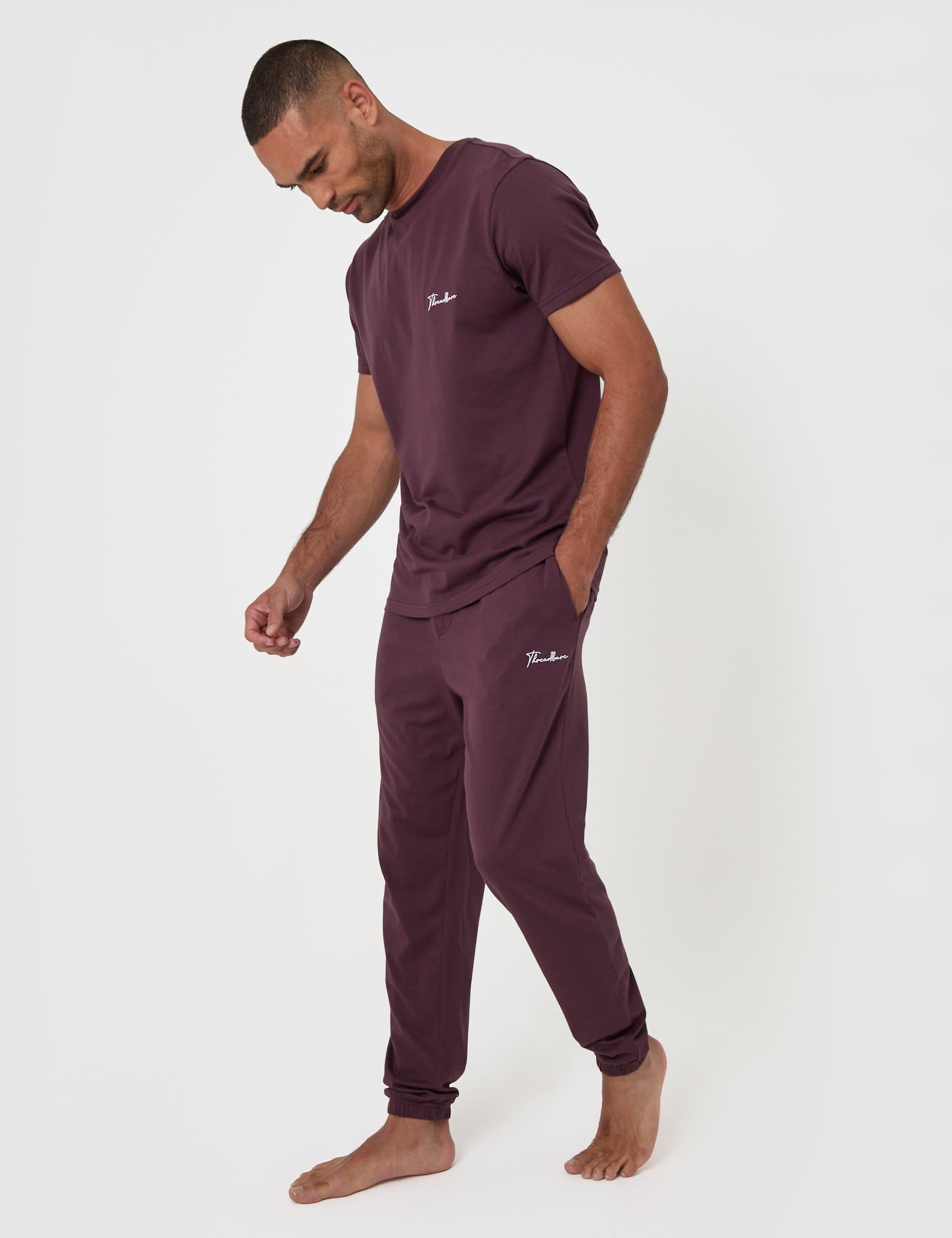 Cotton Rich Cuffed Jogger Lounge Set 4 of 5
