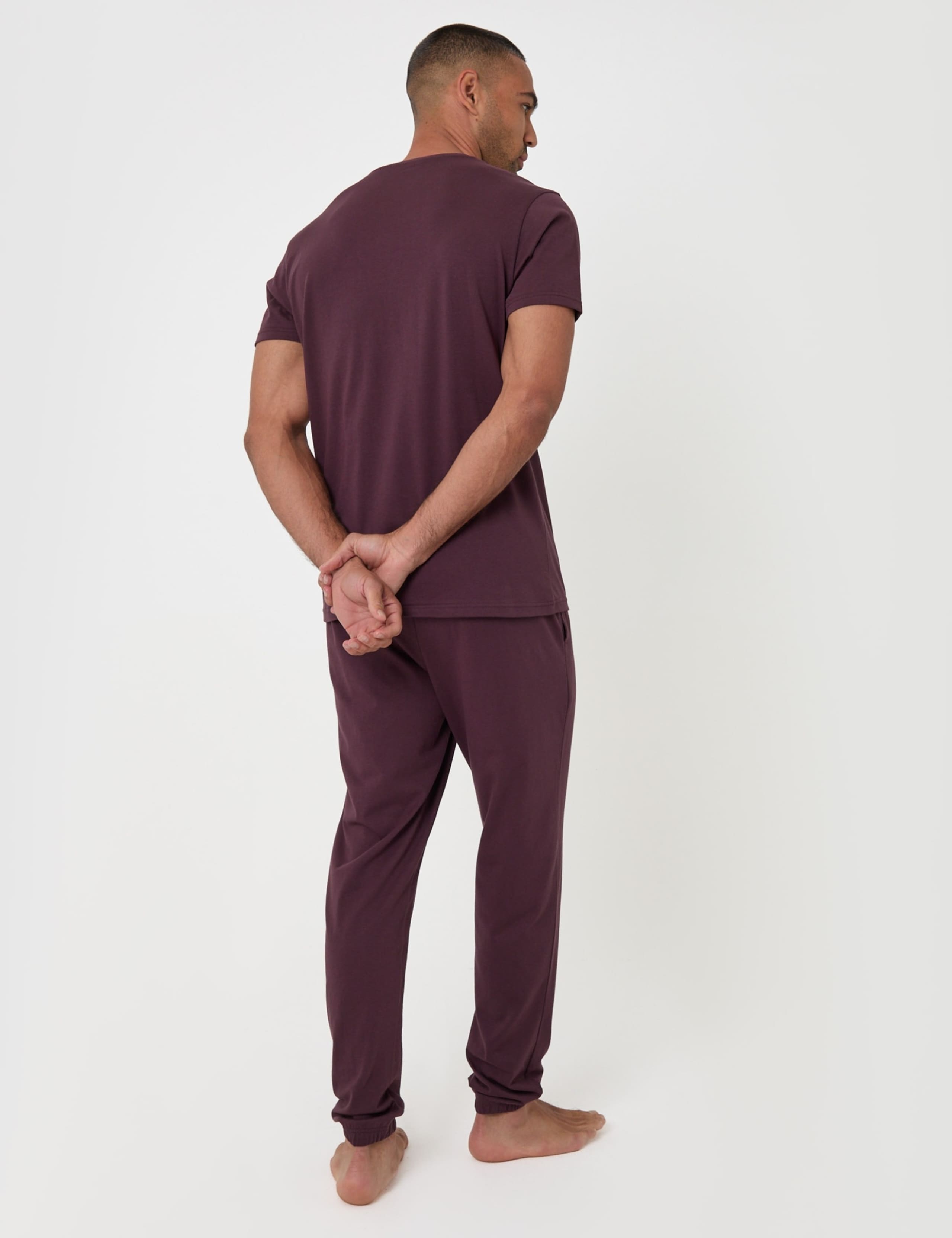 Cotton Rich Cuffed Jogger Lounge Set 5 of 5