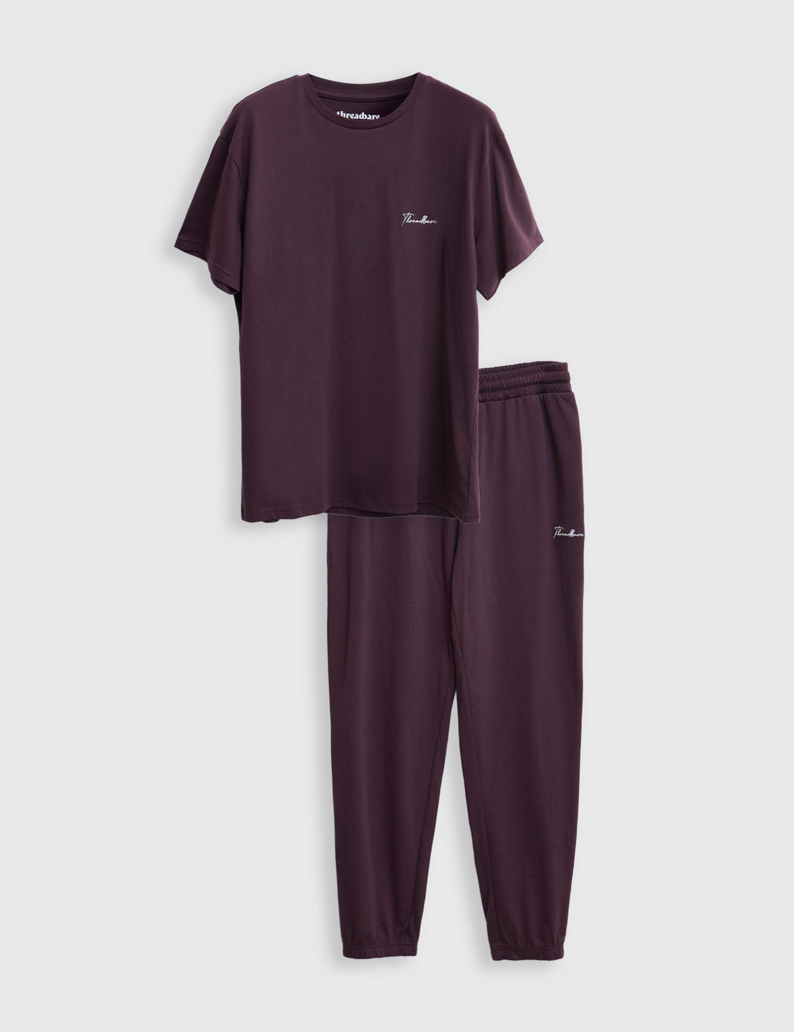 Cotton Rich Cuffed Jogger Lounge Set 2 of 5