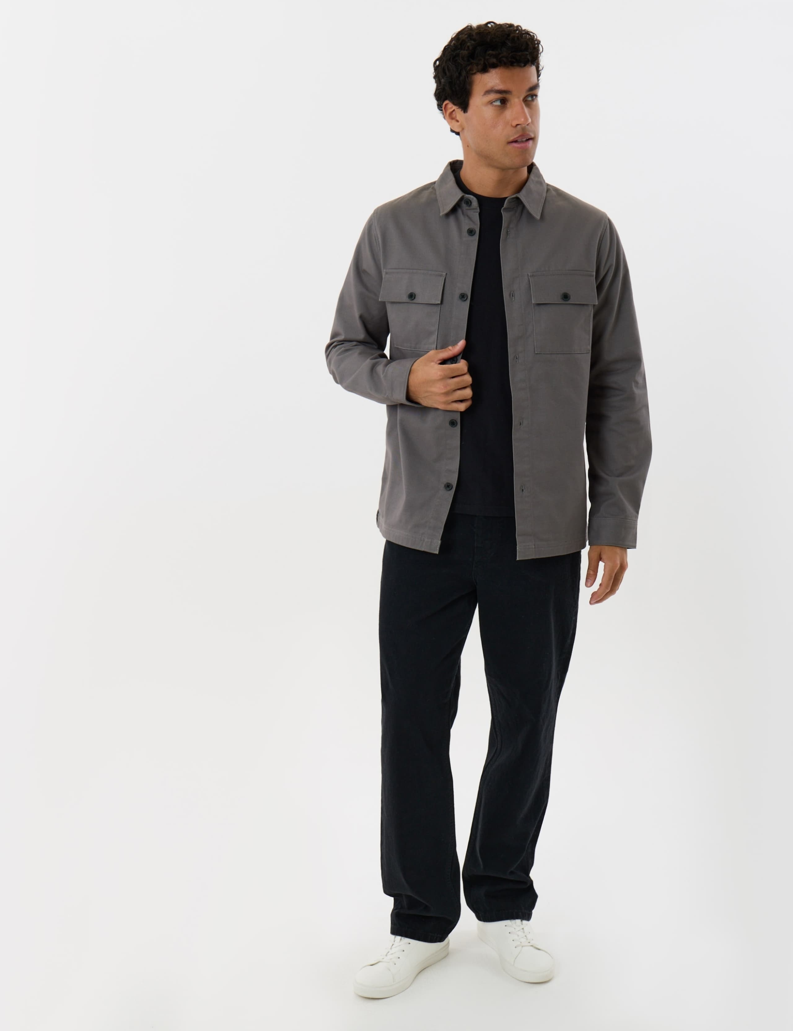Regular Fit Pure Cotton Twill Shacket 4 of 7